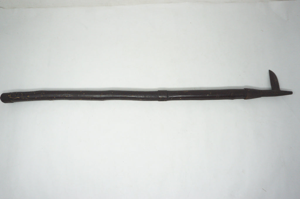 Antique Edo Period Long-Handled Tobigukuchi Firefighter Hook Spear Weapon 0714G16