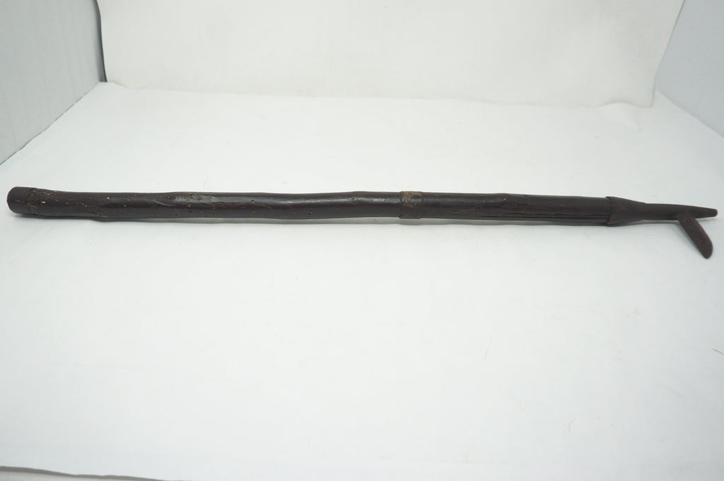 Antique Edo Period Long-Handled Tobigukuchi Firefighter Hook Spear Weapon 0714G16