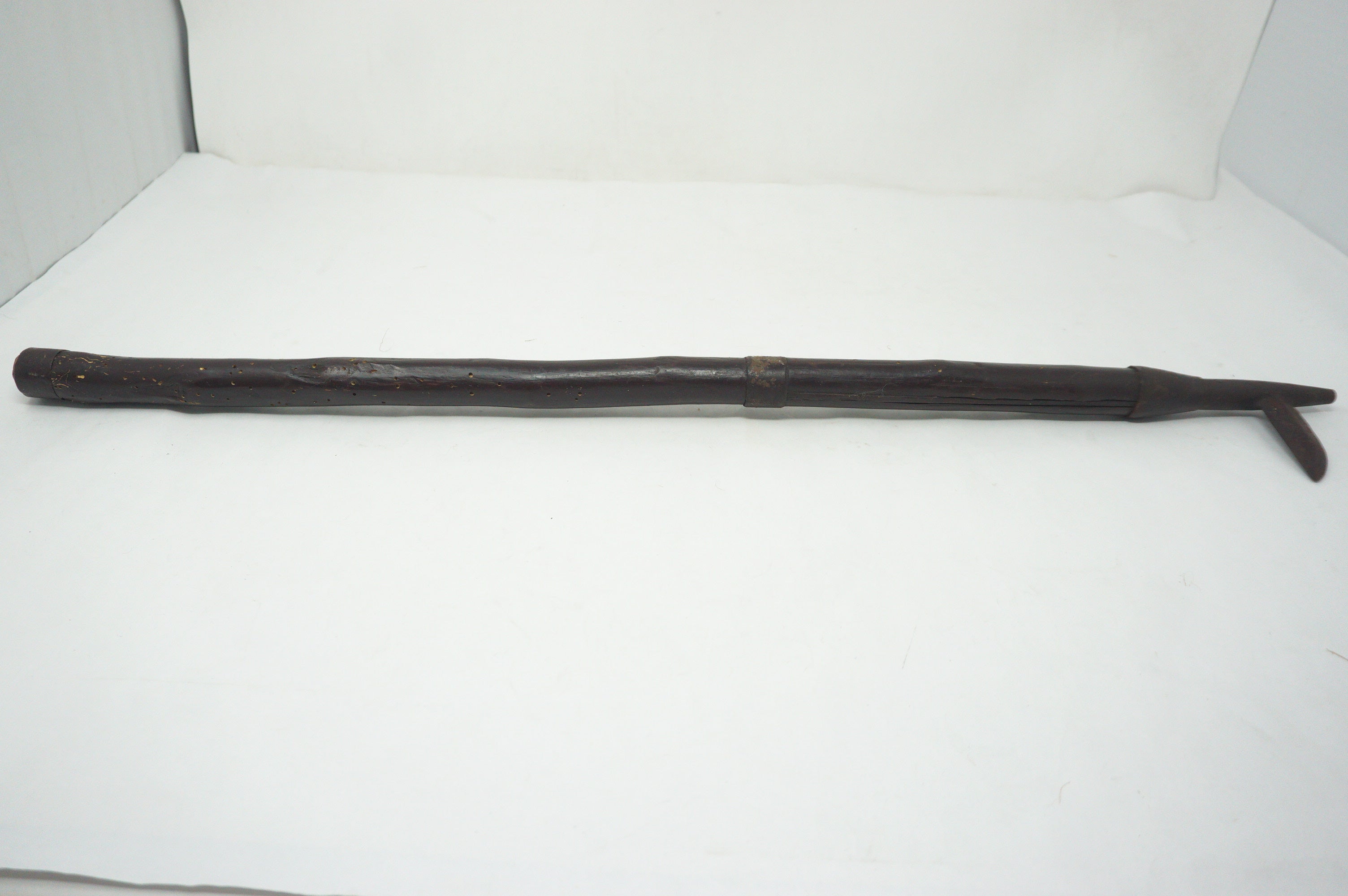 Antique Edo Period Long-Handled Tobigukuchi Firefighter Hook Spear Weapon 0714G16