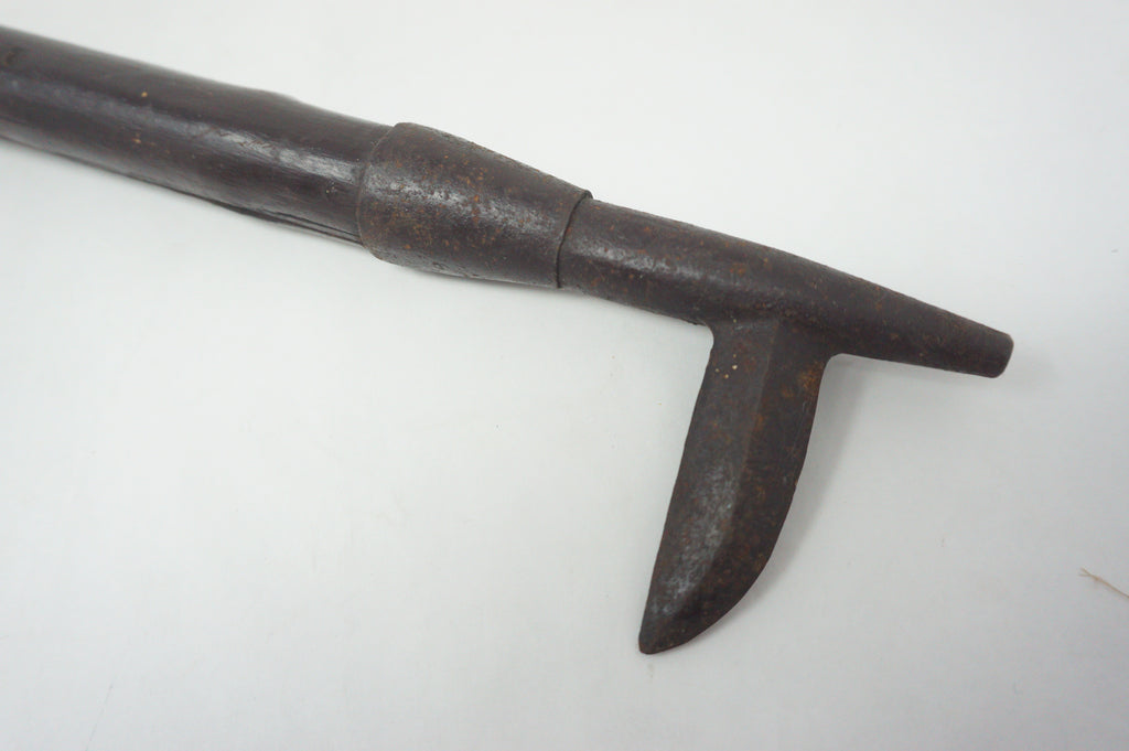 Antique Edo Period Long-Handled Tobigukuchi Firefighter Hook Spear Weapon 0714G16