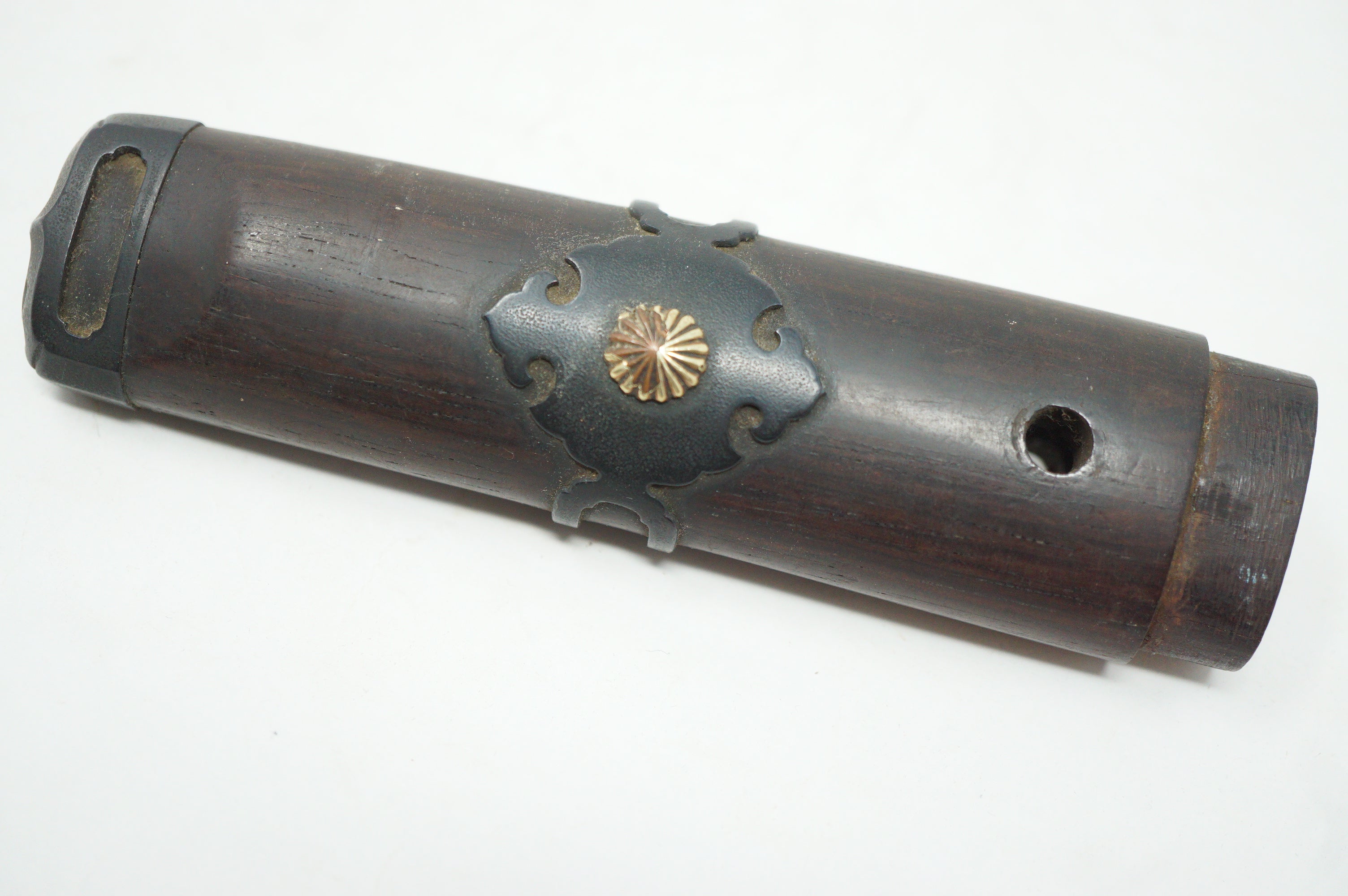 Antiker Wakizashi-Kurzschwertgriff Antikes Original Tsuka aus Japan 0228F16