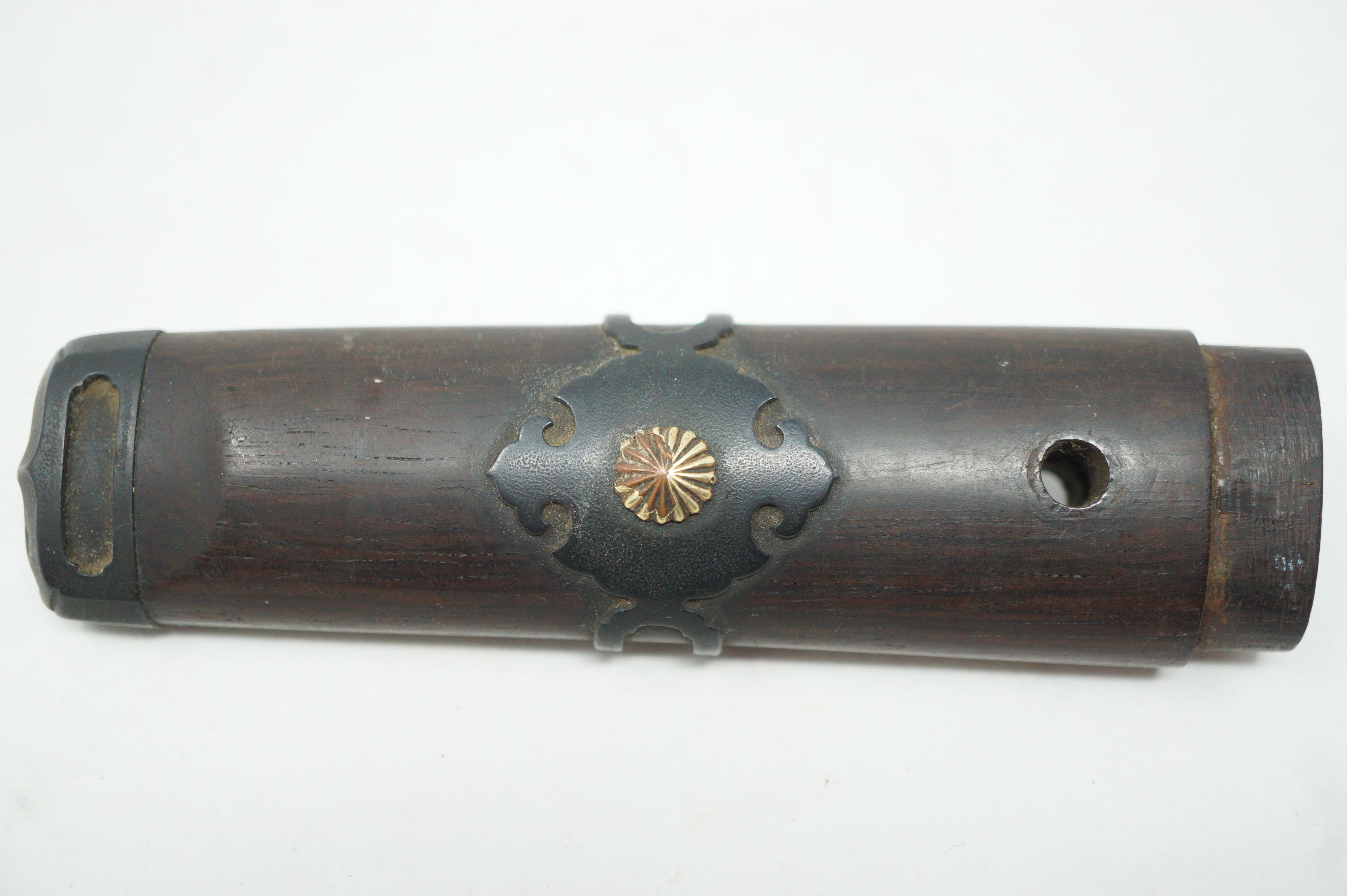 Antiker Wakizashi-Kurzschwertgriff Antikes Original Tsuka aus Japan 0228F16