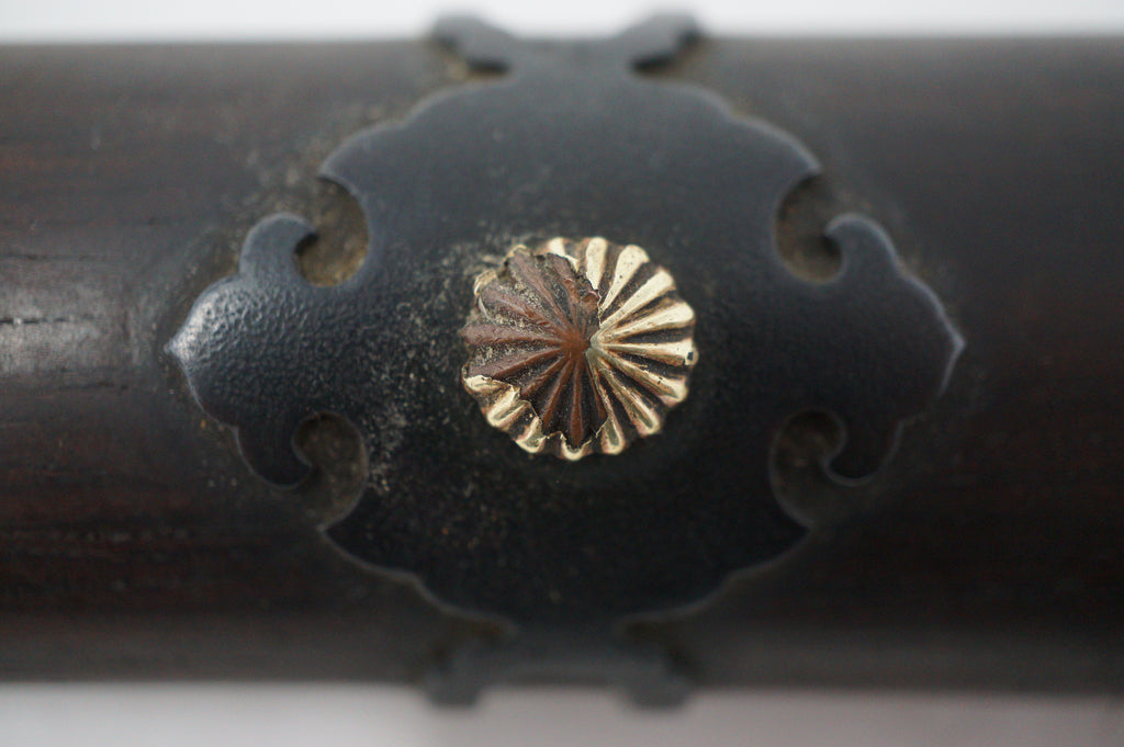 Antiker Wakizashi-Kurzschwertgriff Antikes Original Tsuka aus Japan 0228F16