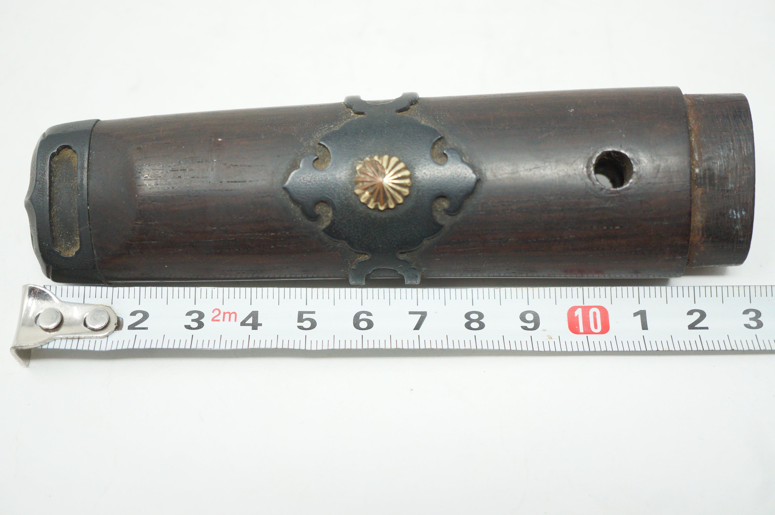 Antiker Wakizashi-Kurzschwertgriff Antikes Original Tsuka aus Japan 0228F16