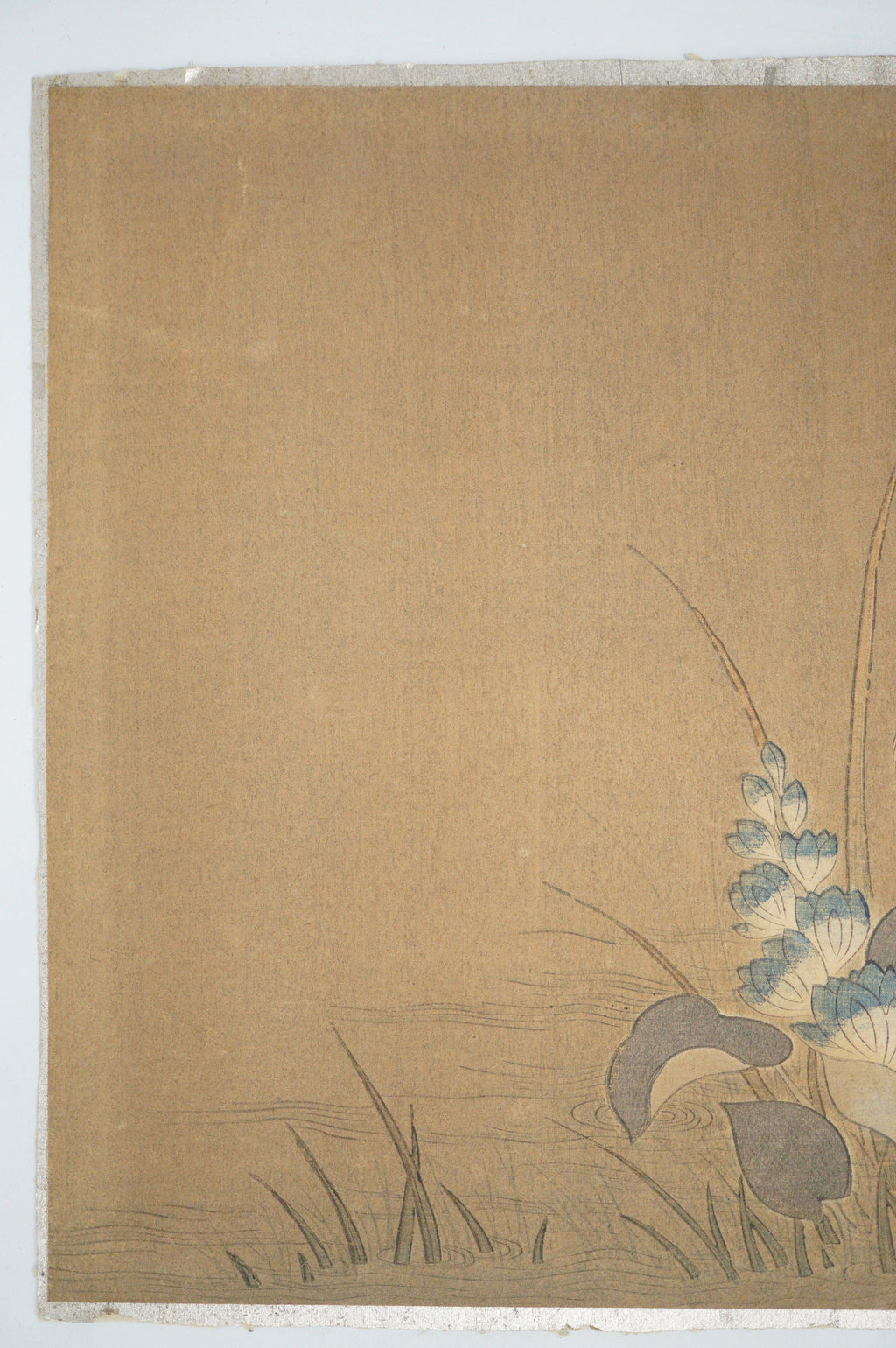 Japanese Woodblock Print -Herons & Aquatic Plants- by Kano Tanyu 0105E17