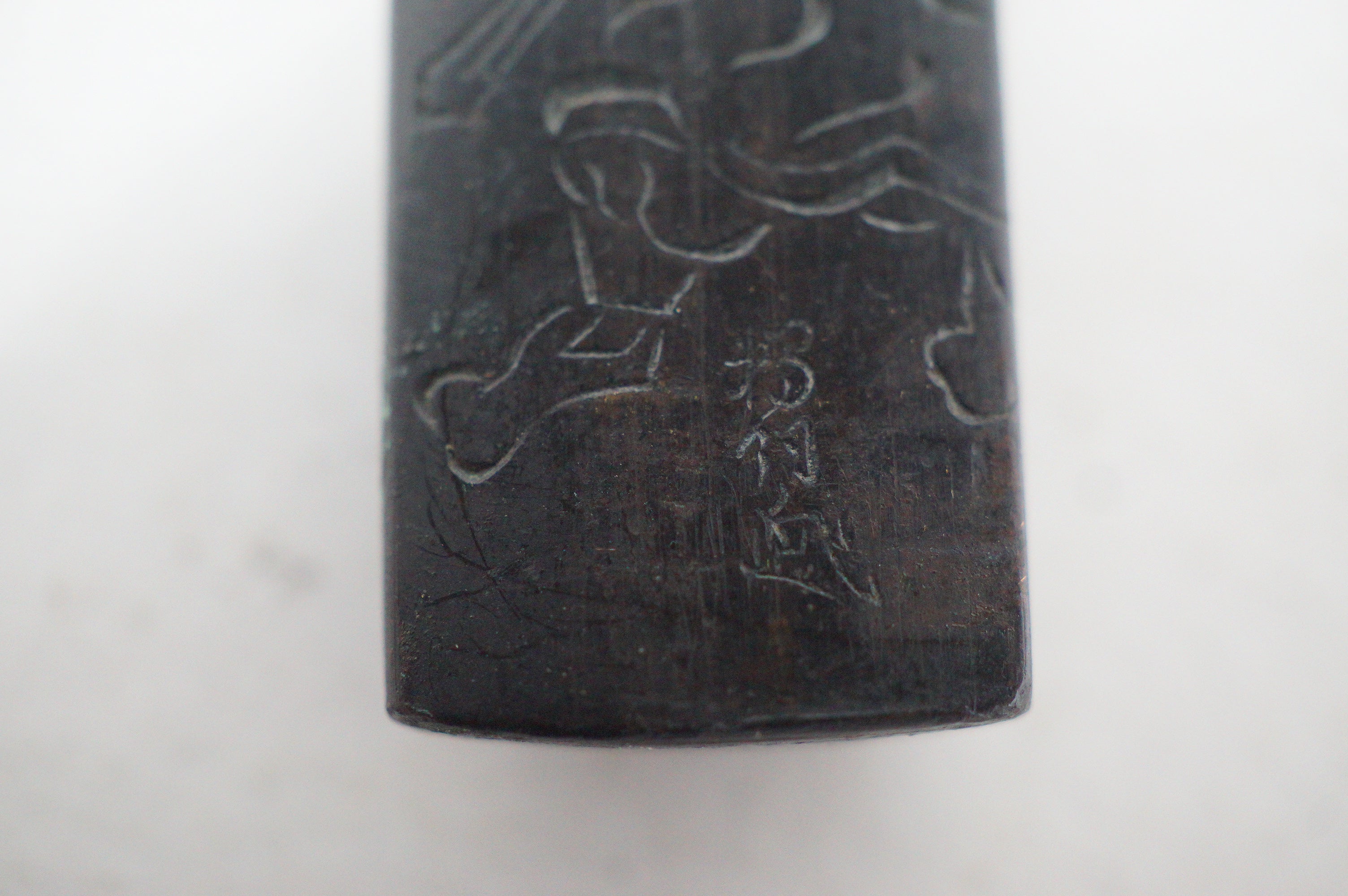 Japanese Kozuka Knife with Signed Handle & fine Images Antique Original from Japan 0901F17