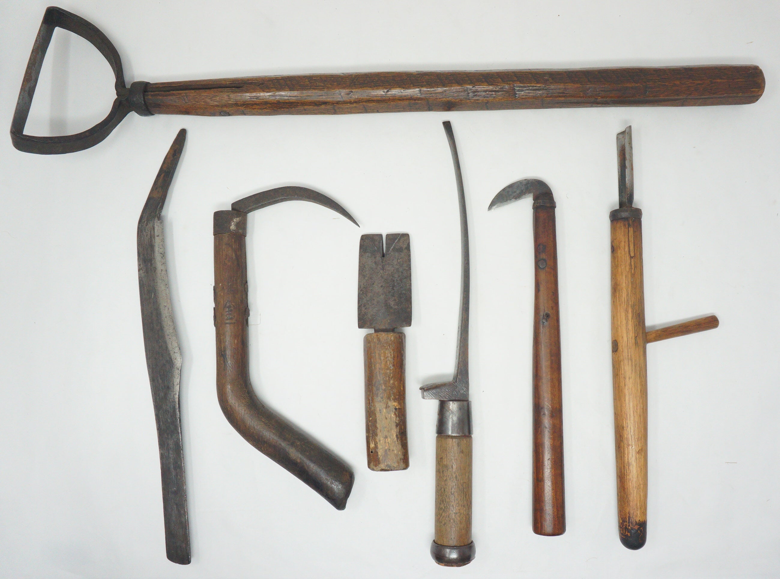 Antique Japanese Forged Artisan Tools Collection Handcrafted Blades Woodworking 0714G17