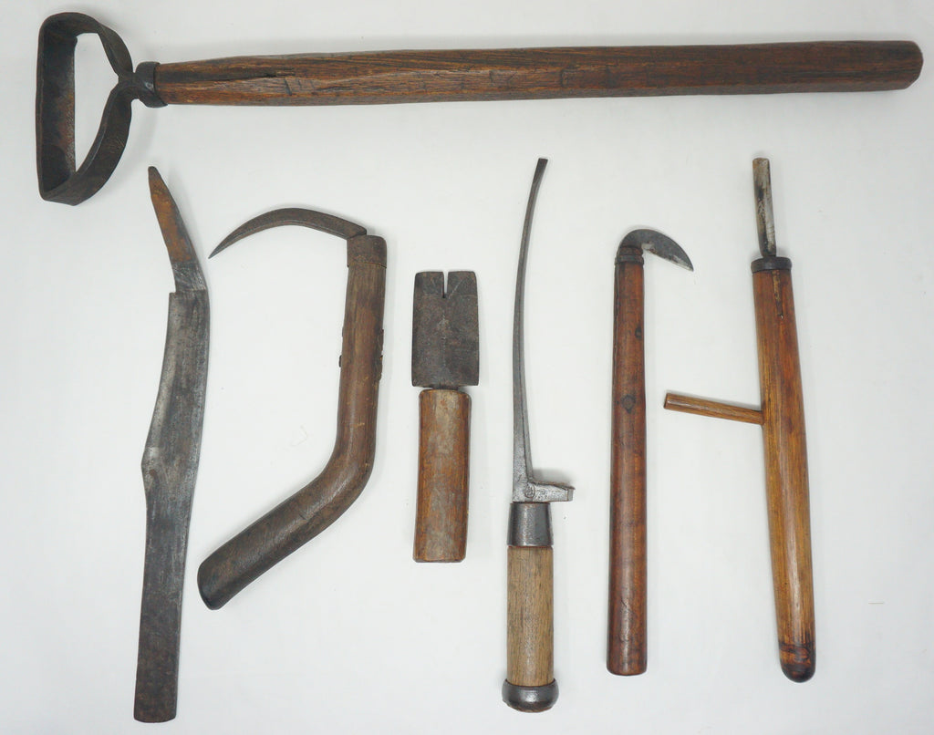 Antique Japanese Forged Artisan Tools Collection Handcrafted Blades Woodworking 0714G17