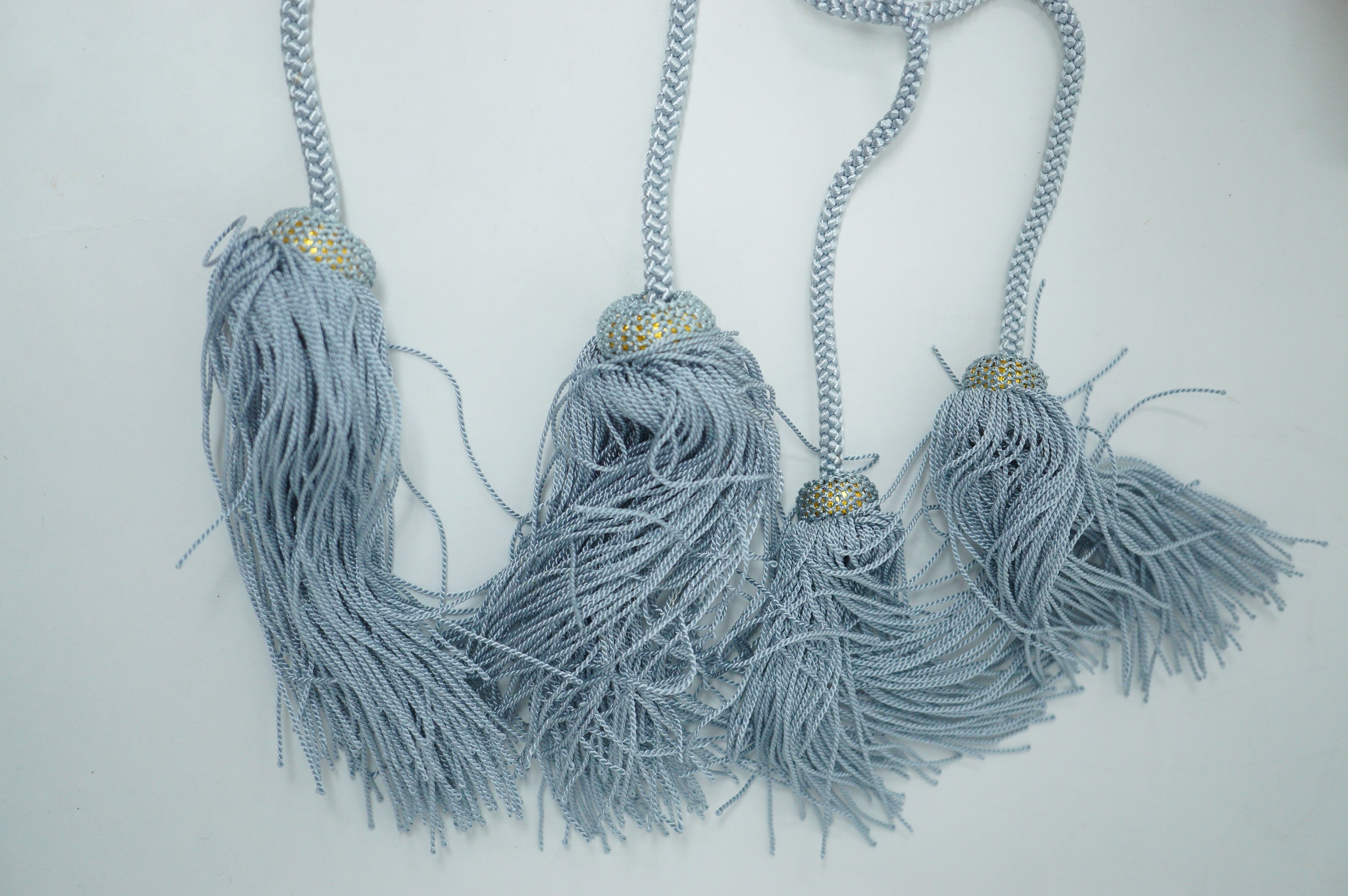 Japanese Katana & Wakizashi Sword Bag Set Silk in Good Condition 1201F17