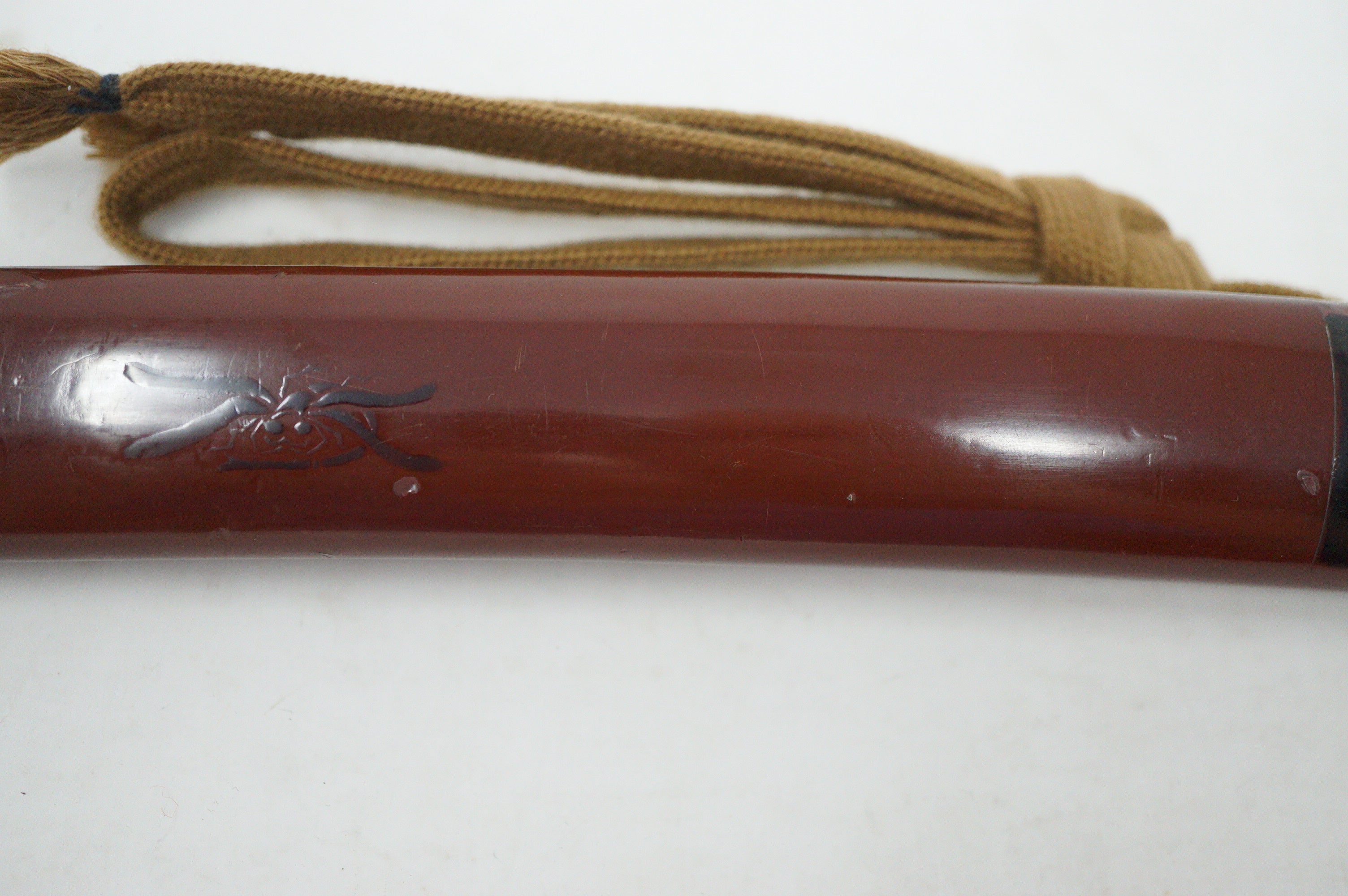 Stunning Wakizashi Sword with wooden Blade & all Accessories Antique Original from Japan 0630D18