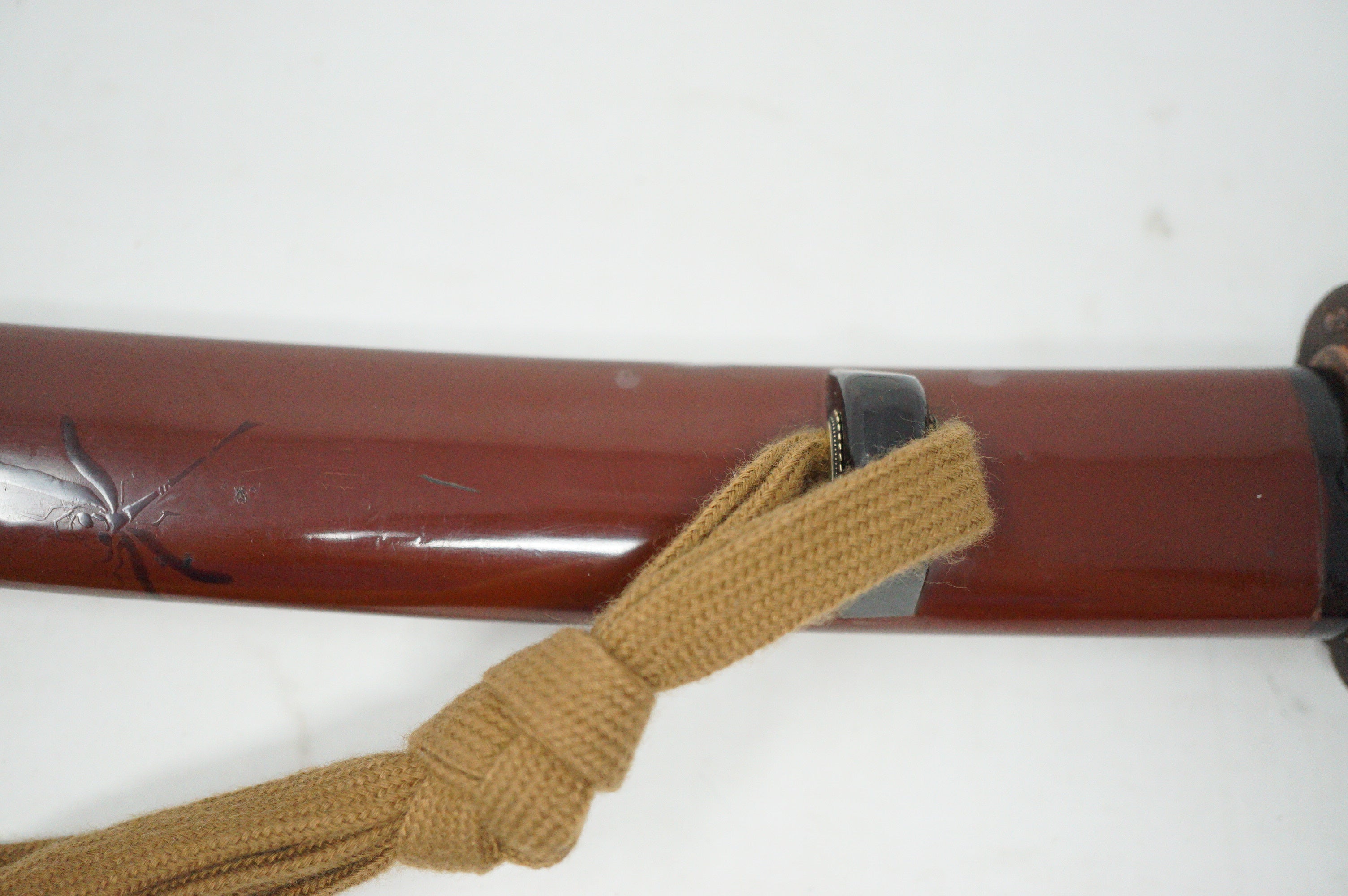 Stunning Wakizashi Sword with wooden Blade & all Accessories Antique Original from Japan 0630D18