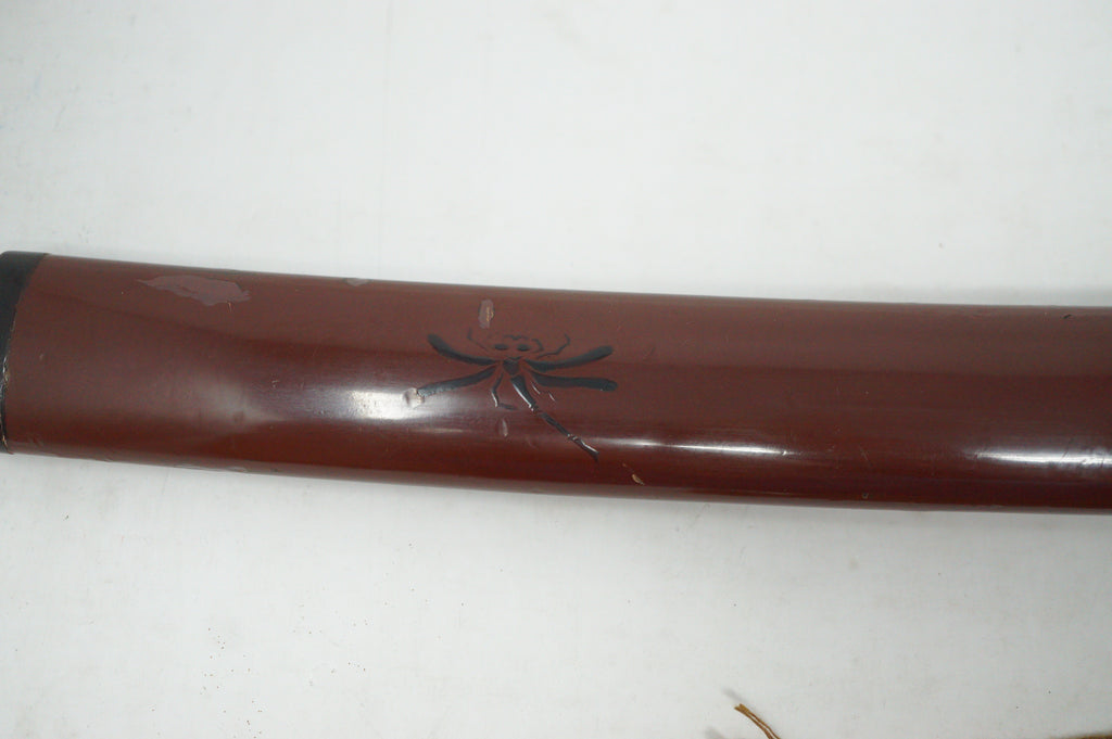 Stunning Wakizashi Sword with wooden Blade & all Accessories Antique Original from Japan 0630D18