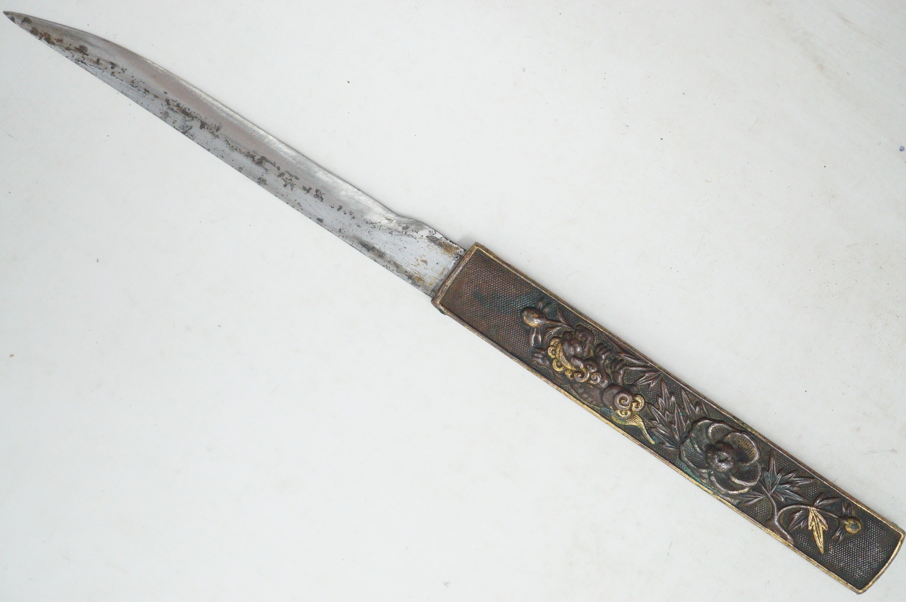 Stunning Wakizashi Sword with wooden Blade & all Accessories Antique Original from Japan 0630D18