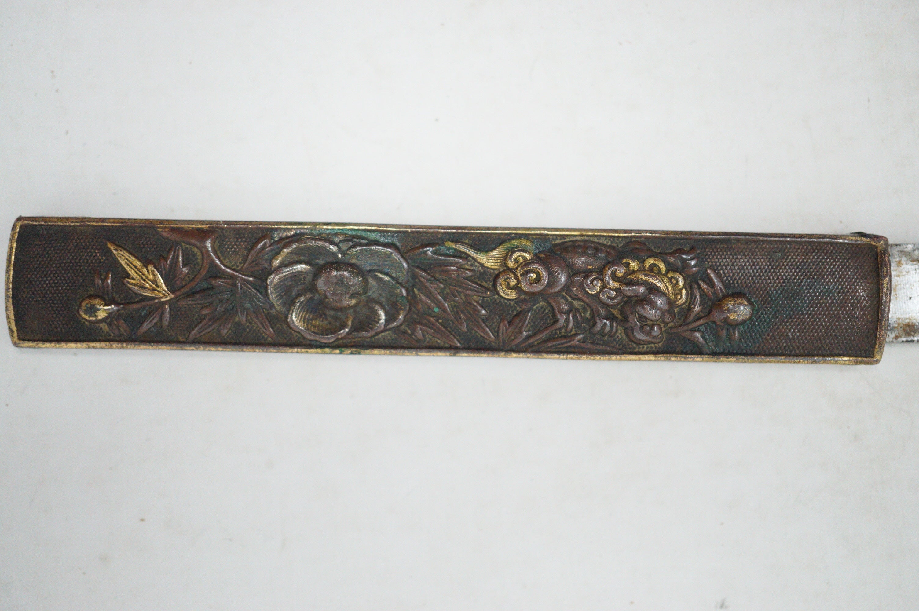 Stunning Wakizashi Sword with wooden Blade & all Accessories Antique Original from Japan 0630D18