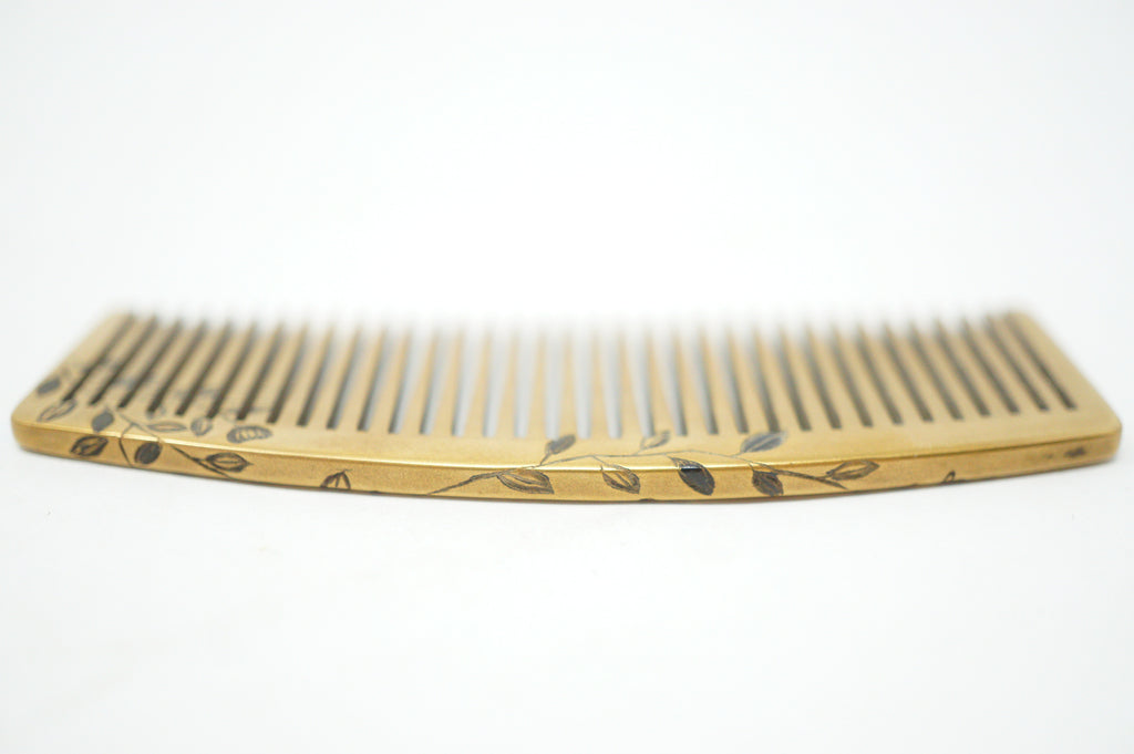 Japanisches Vintage-Haar-Accessoire-Set, Nadel und Kamm, signiert im Originalkarton 1101D18