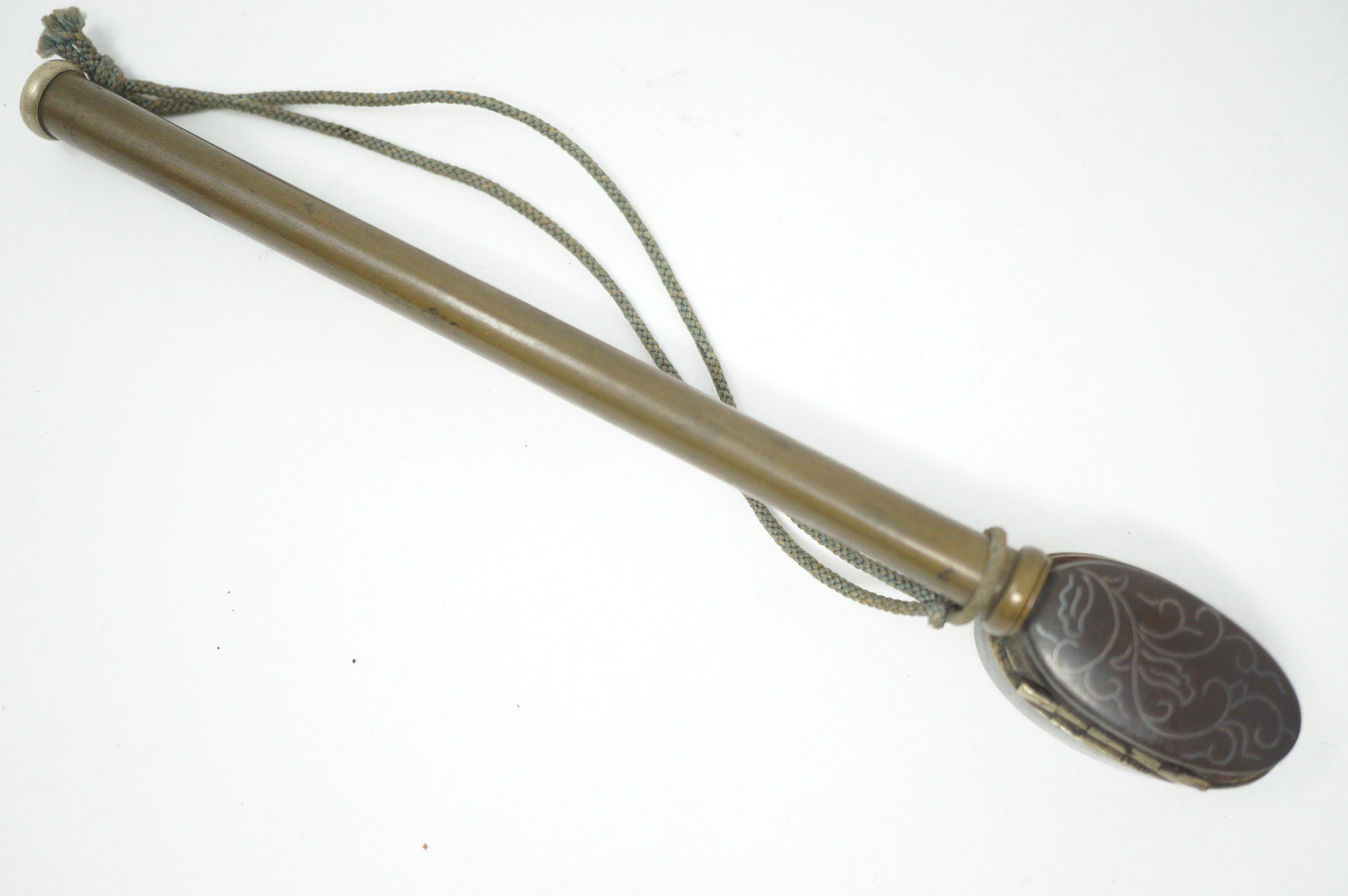 Japanisches tragbares Yatate-Kalligraphie-Set bestehend aus Original-Schwertteilen 0602D18