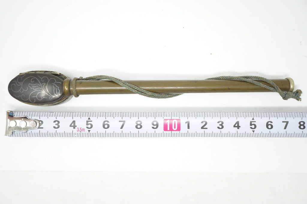 Japanisches tragbares Yatate-Kalligraphie-Set bestehend aus Original-Schwertteilen 0602D18