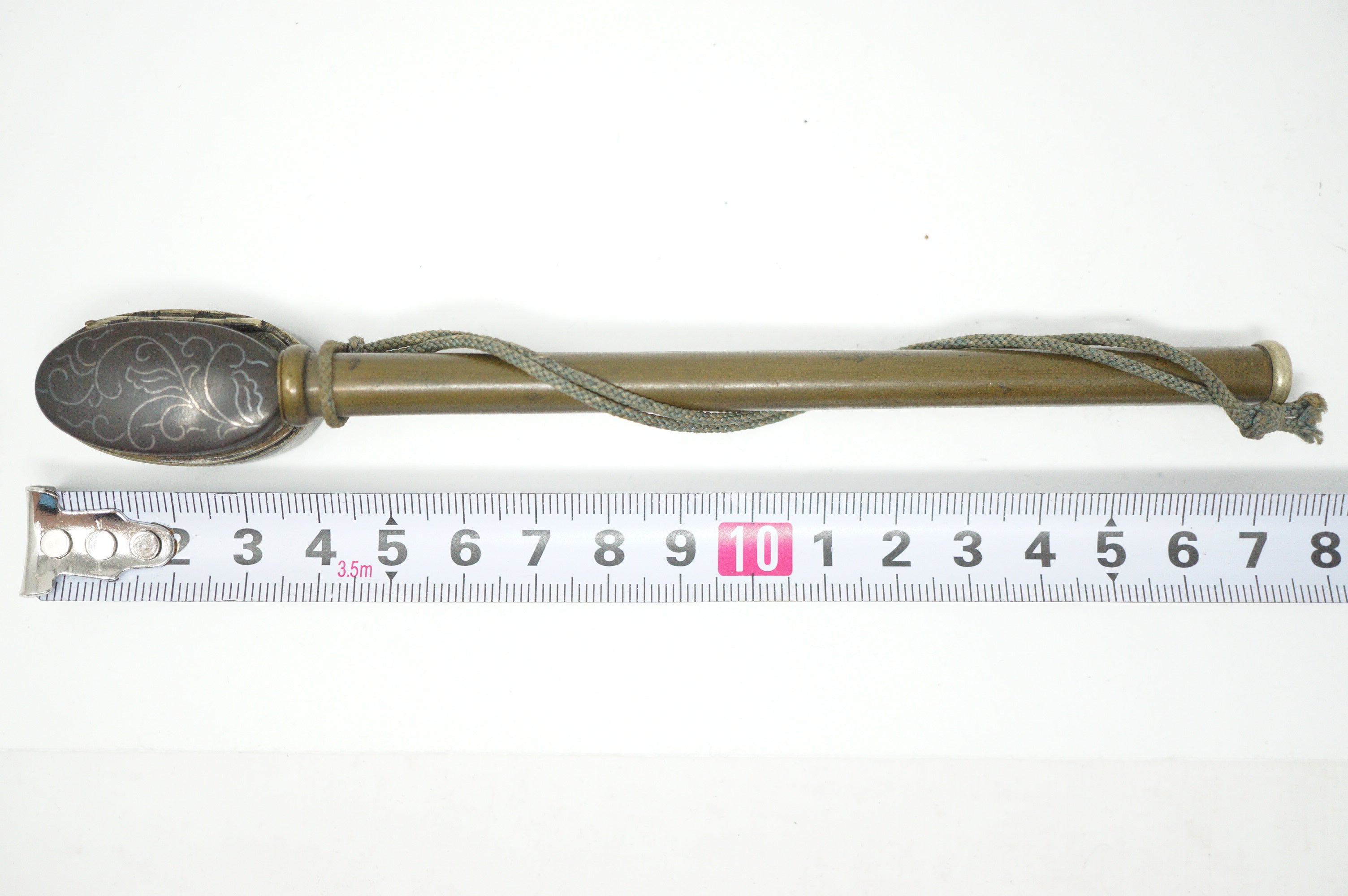 Japanisches tragbares Yatate-Kalligraphie-Set bestehend aus Original-Schwertteilen 0602D18