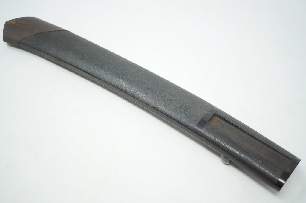 Japanische Dolchscheide Saya Antik Original mit schwerer Eisenspitze aus Japan 0228F19