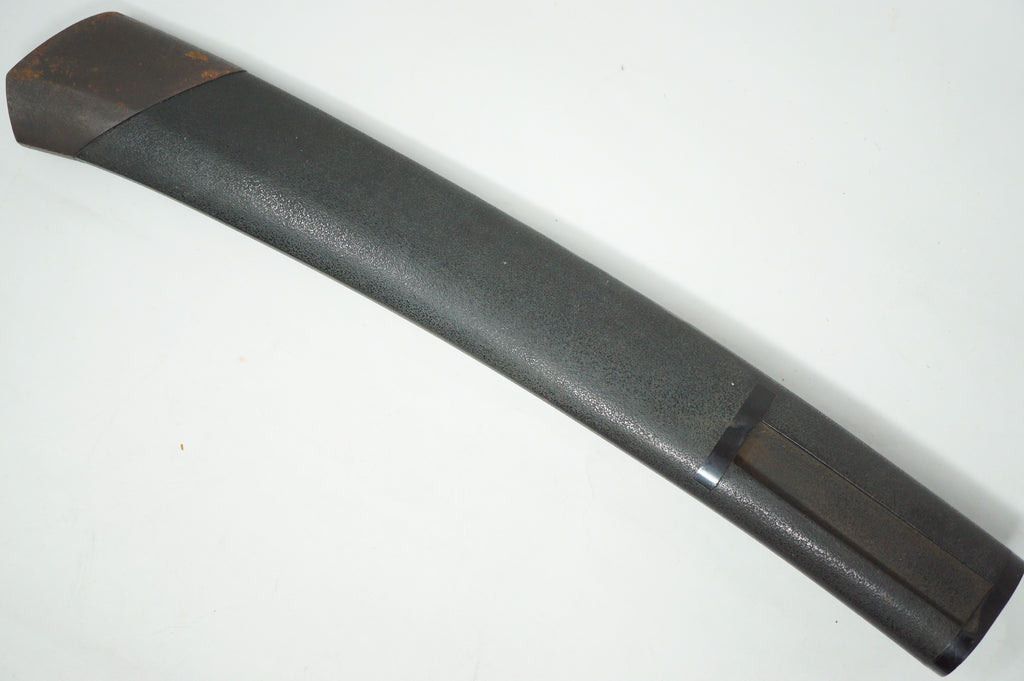 Japanische Dolchscheide Saya Antik Original mit schwerer Eisenspitze aus Japan 0228F19