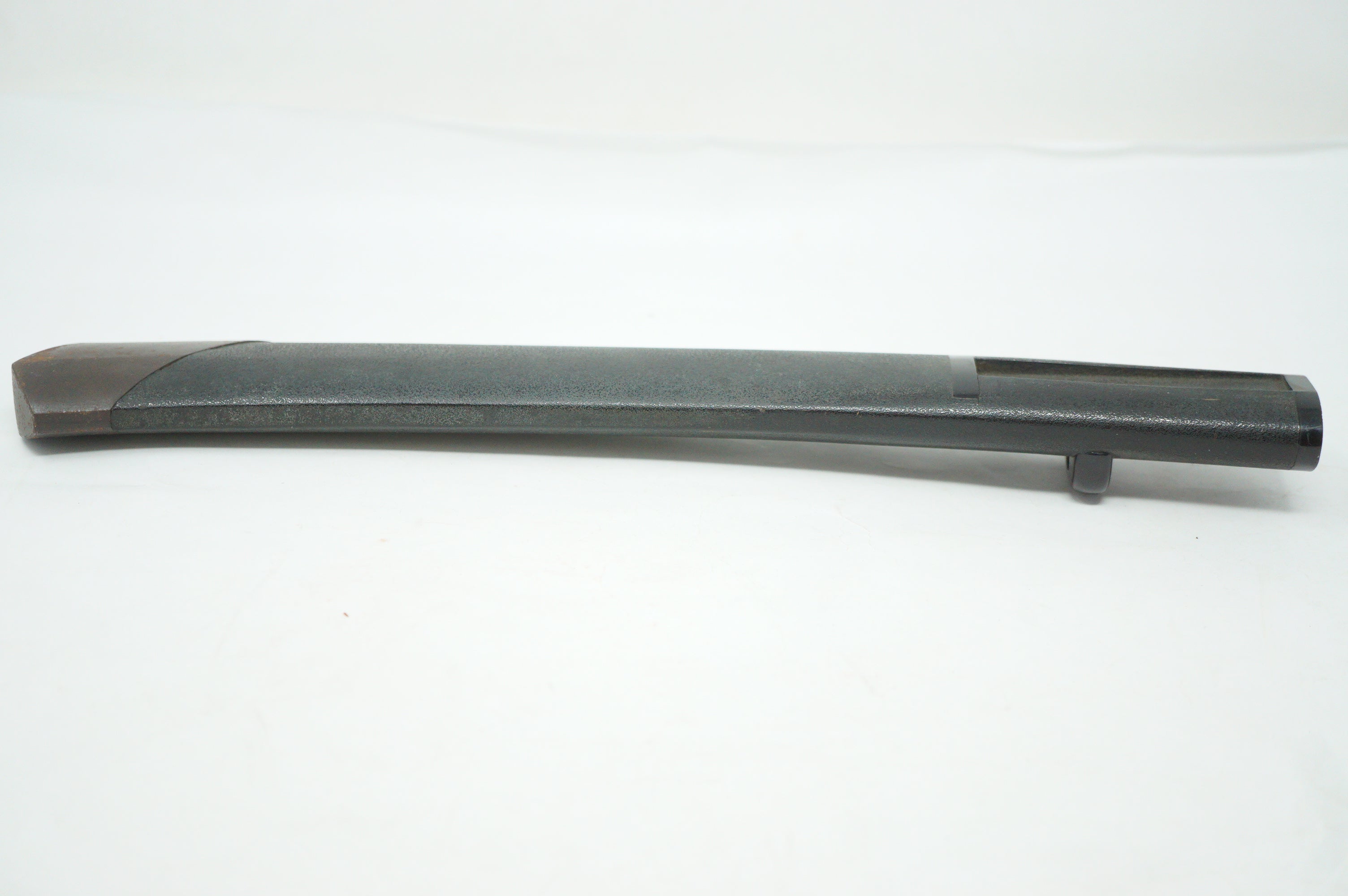 Japanische Dolchscheide Saya Antik Original mit schwerer Eisenspitze aus Japan 0228F19
