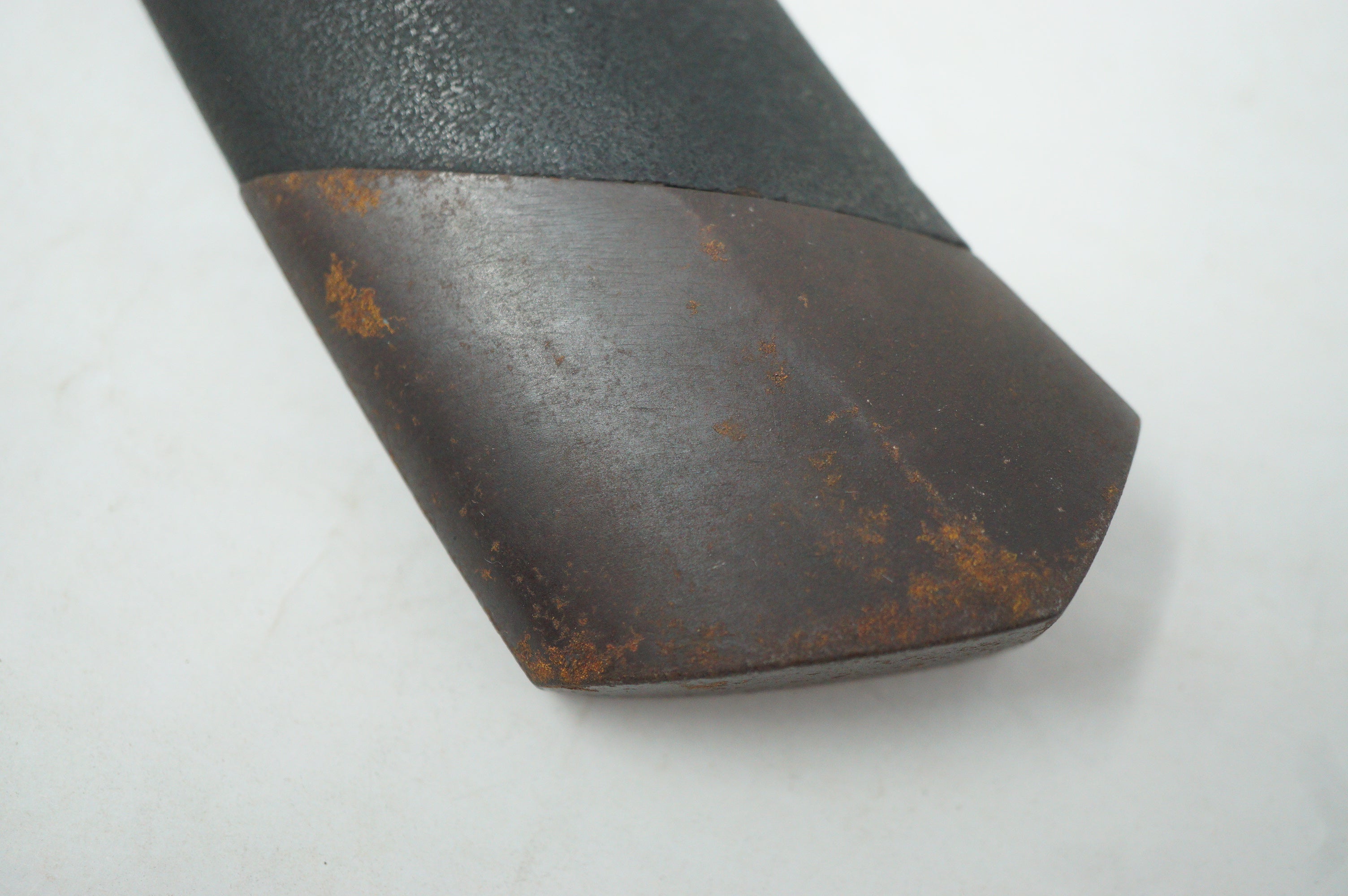 Japanische Dolchscheide Saya Antik Original mit schwerer Eisenspitze aus Japan 0228F19
