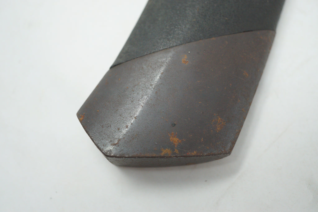 Japanische Dolchscheide Saya Antik Original mit schwerer Eisenspitze aus Japan 0228F19