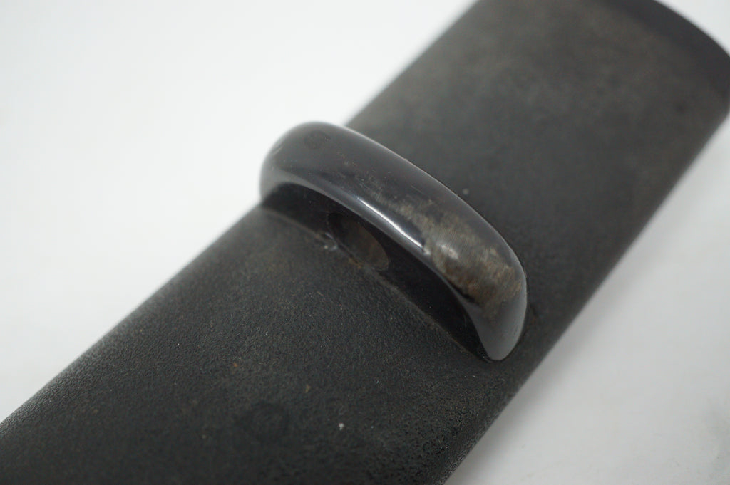 Japanische Dolchscheide Saya Antik Original mit schwerer Eisenspitze aus Japan 0228F19