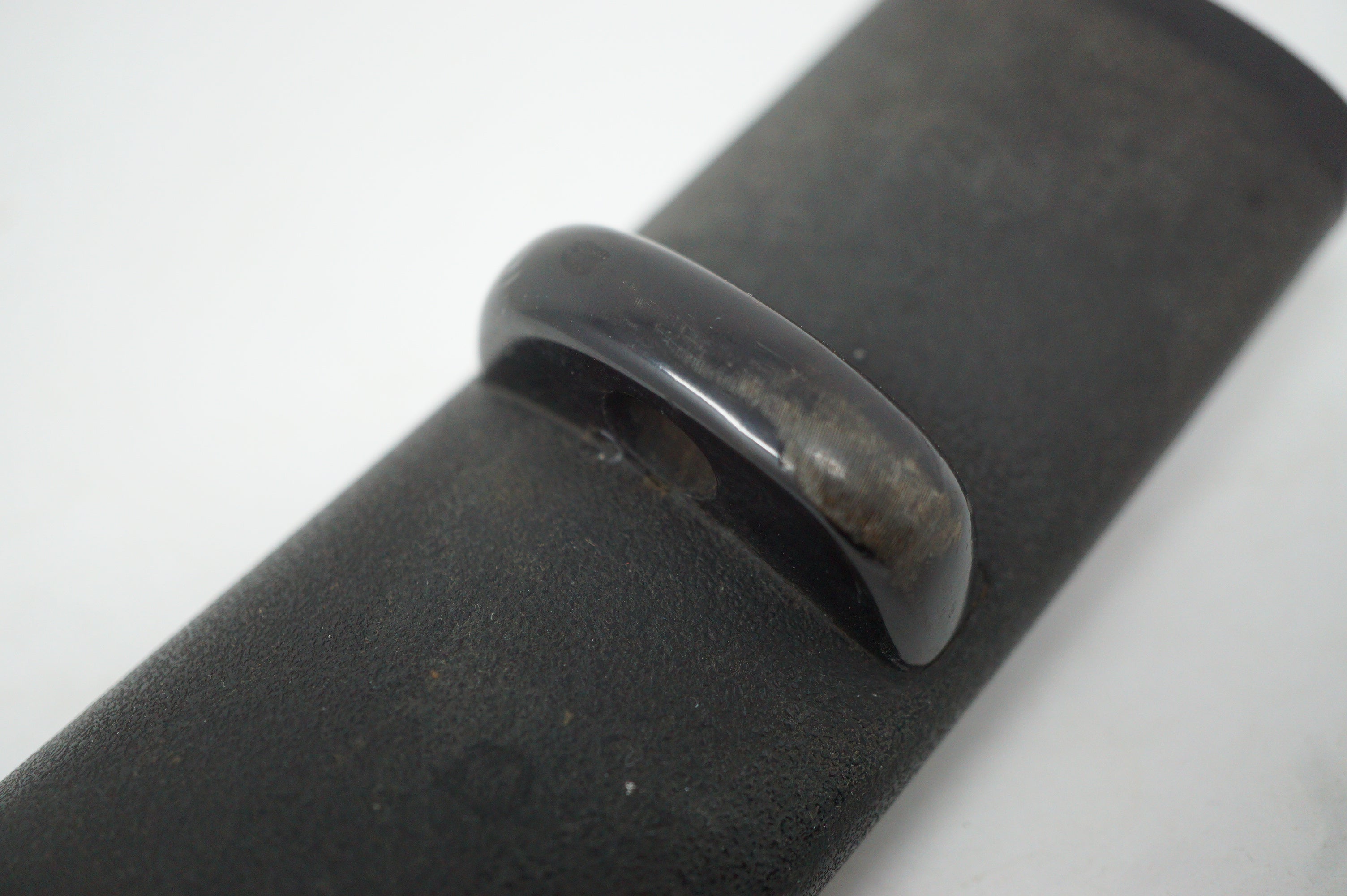 Japanische Dolchscheide Saya Antik Original mit schwerer Eisenspitze aus Japan 0228F19