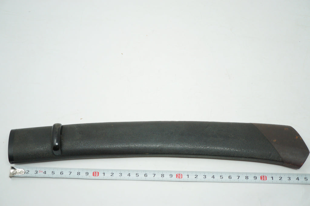 Japanische Dolchscheide Saya Antik Original mit schwerer Eisenspitze aus Japan 0228F19