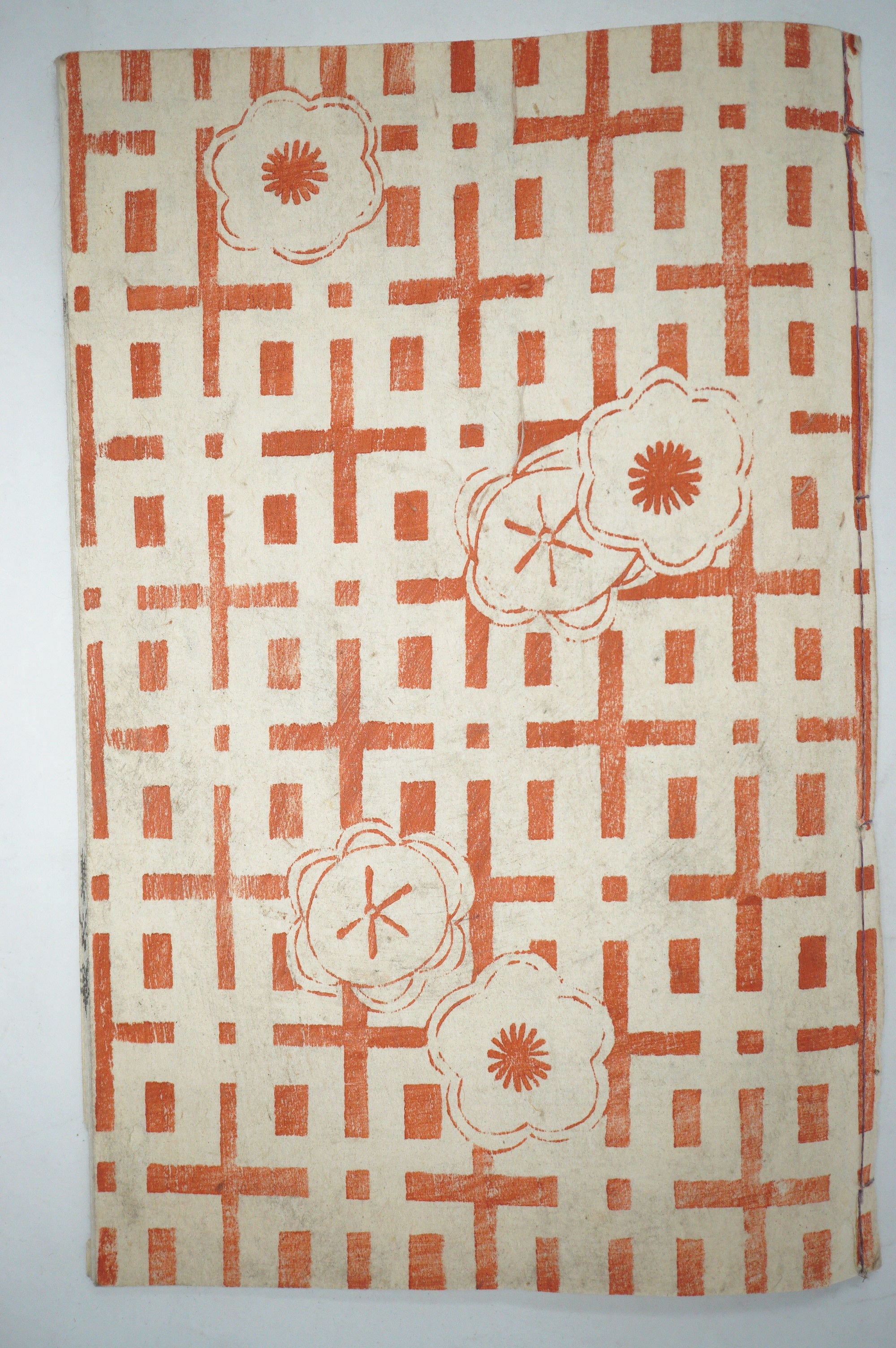 Antique Japanese Manga Book with detailed Woodblock Printed Images from Japan 0928D19