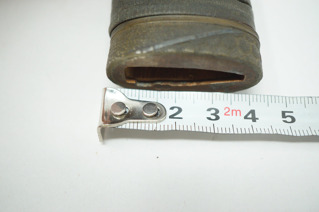 Antique Edo Period Japanese Katana Tsuka High-Grade Gold Inlay Tiger Menuki Sword Handle 0623G1