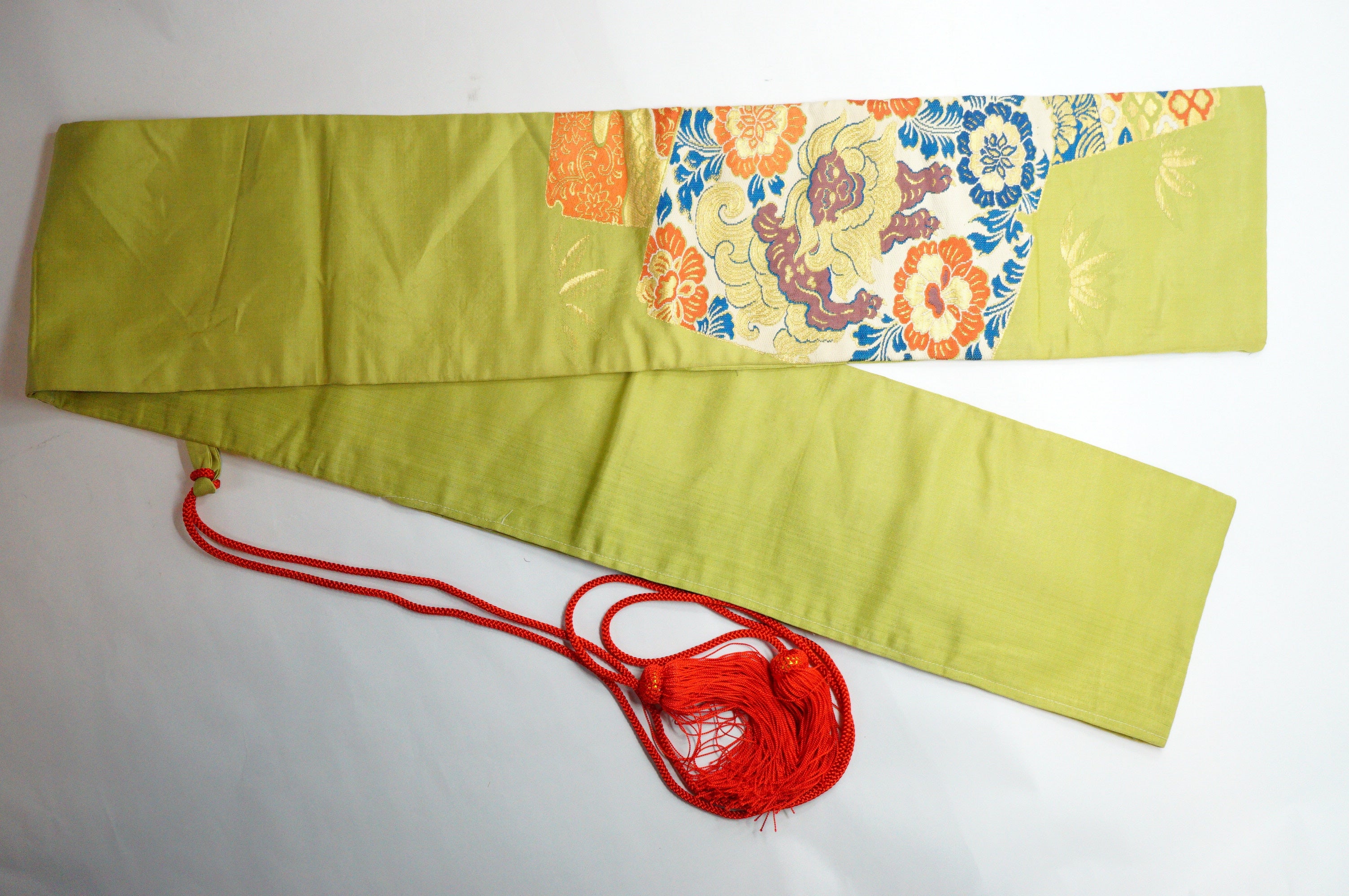 Japanese Vintage Weapon Bag made of Kimono Fabric from Japan 0110E1