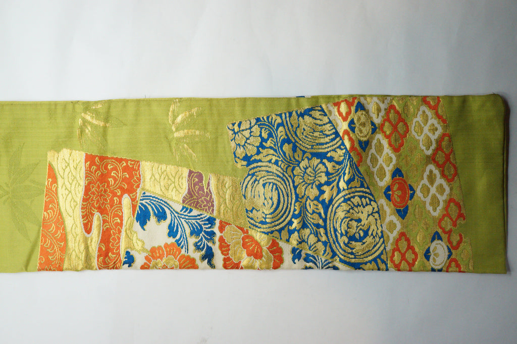 Japanese Vintage Weapon Bag made of Kimono Fabric from Japan 0110E1