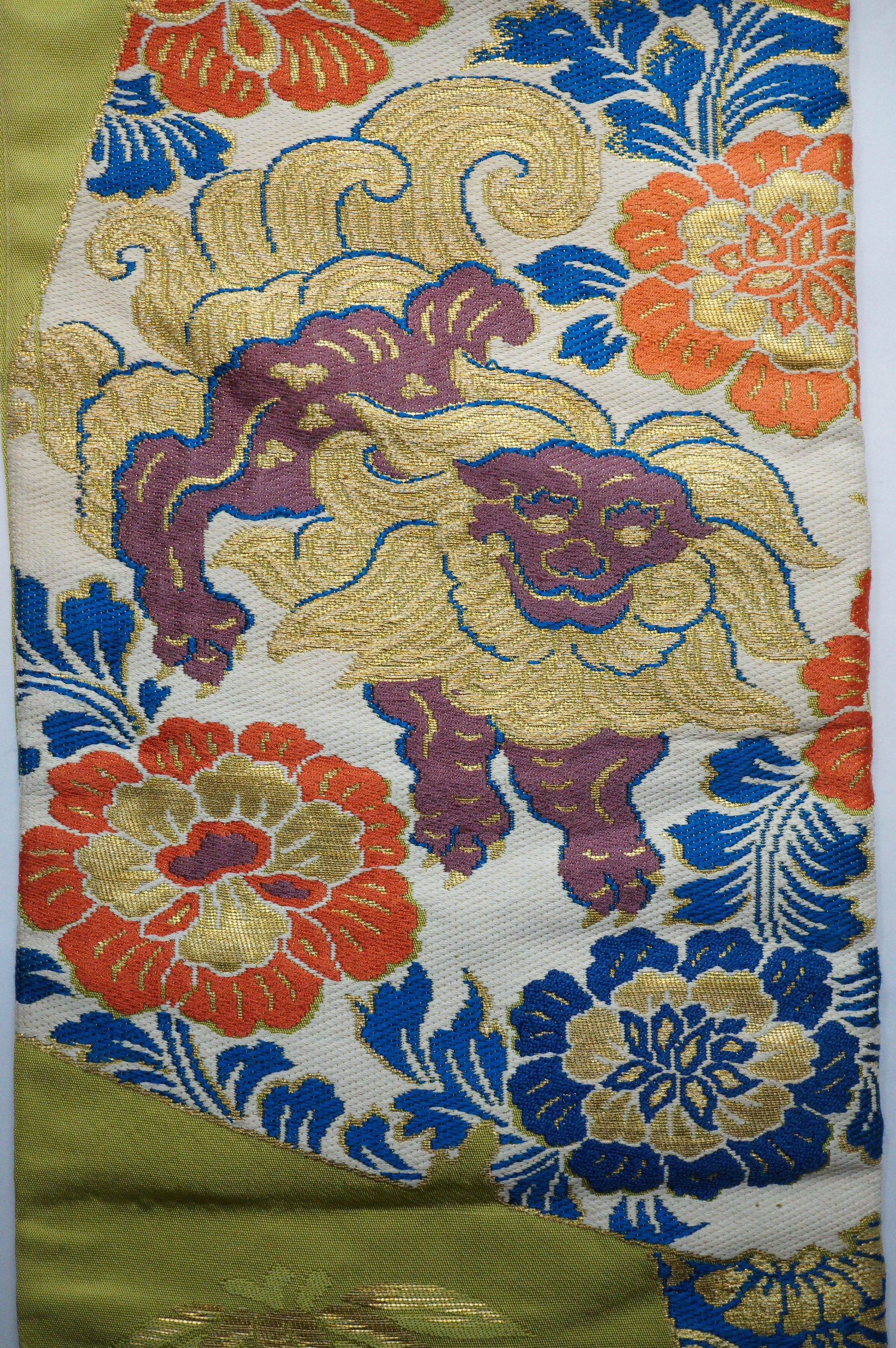 Japanese Vintage Weapon Bag made of Kimono Fabric from Japan 0110E1