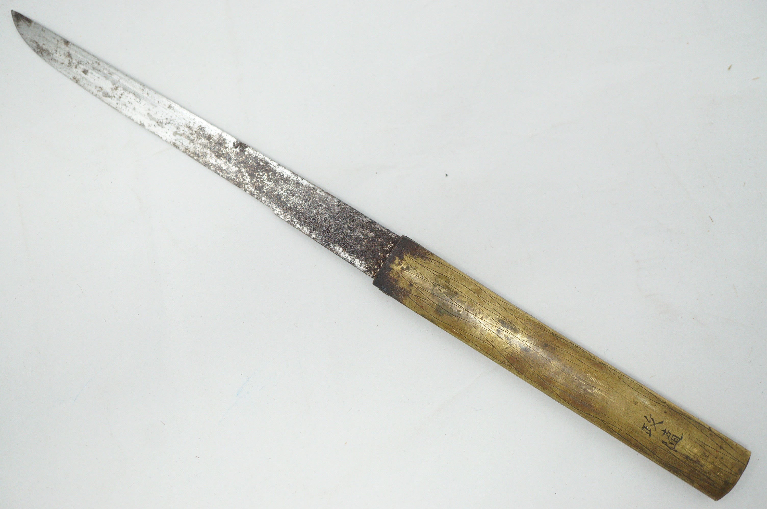 Japanese Kozuka Knife with signed Blade & signed Handle Antique Original Sword Parts 0921D1