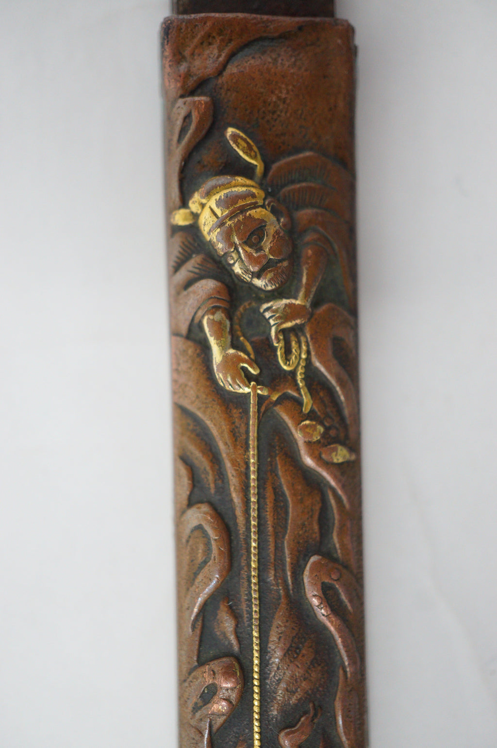 Japanese Kozuka Knife with signed Blade & signed Handle Antique Original Sword Parts 0921D1