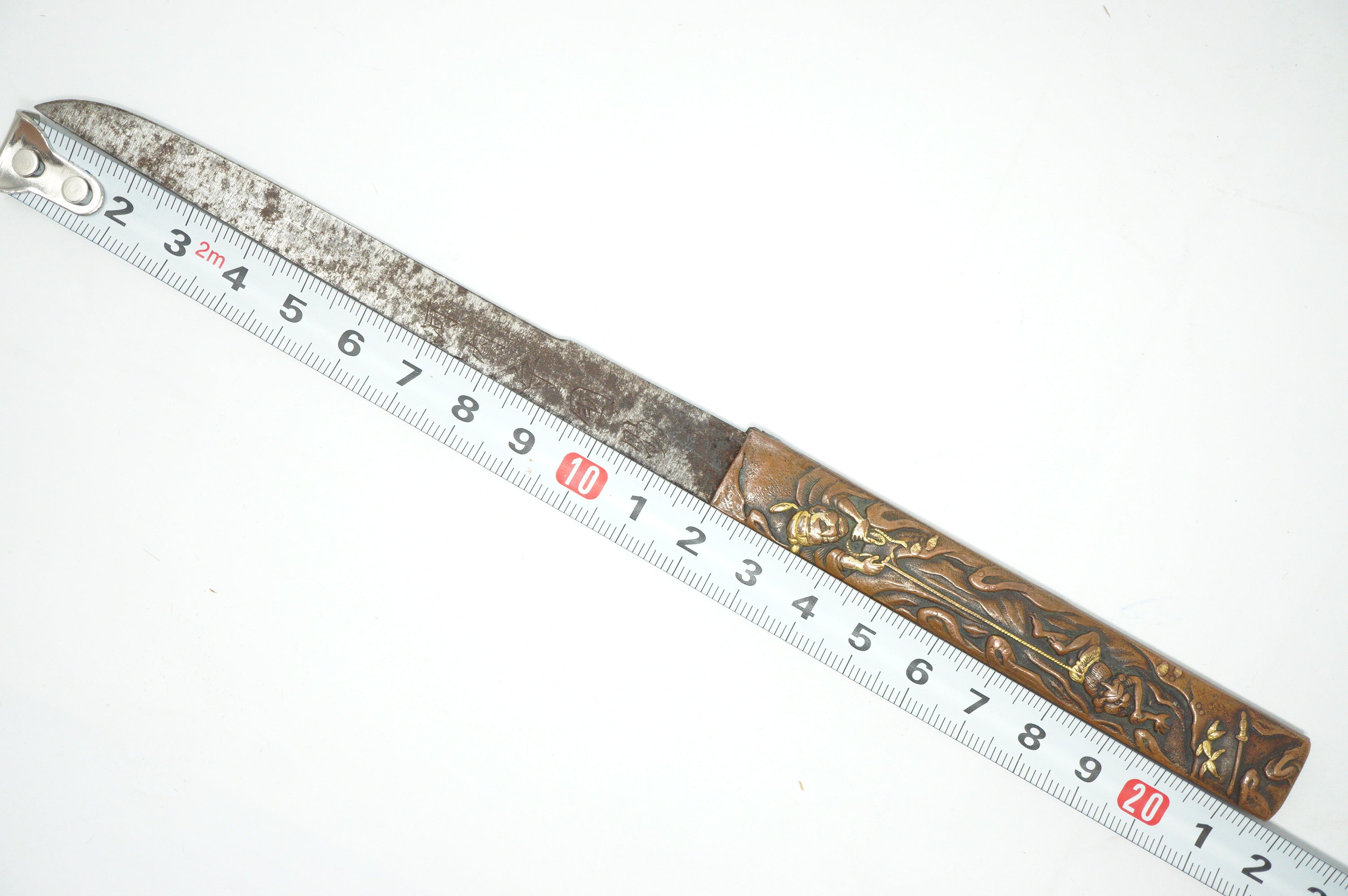 Japanese Kozuka Knife with signed Blade & signed Handle Antique Original Sword Parts 0921D1