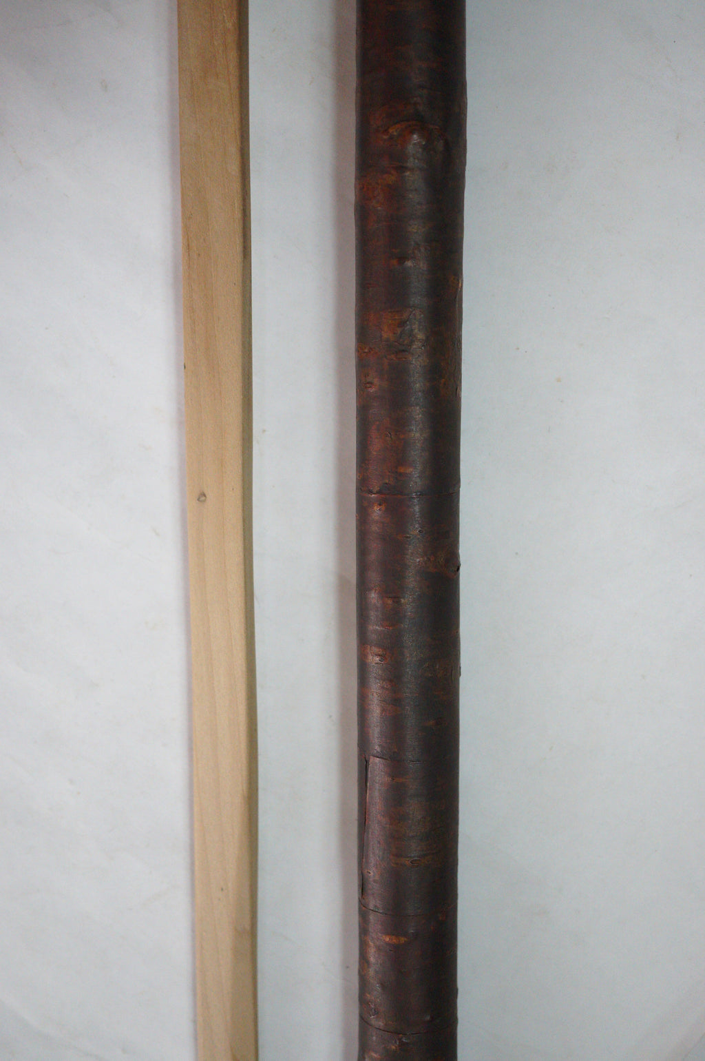 Japanese Antique Meiji Shikomizue Walking Stick Cherry Bark Wood with hidden Blade 1002G1