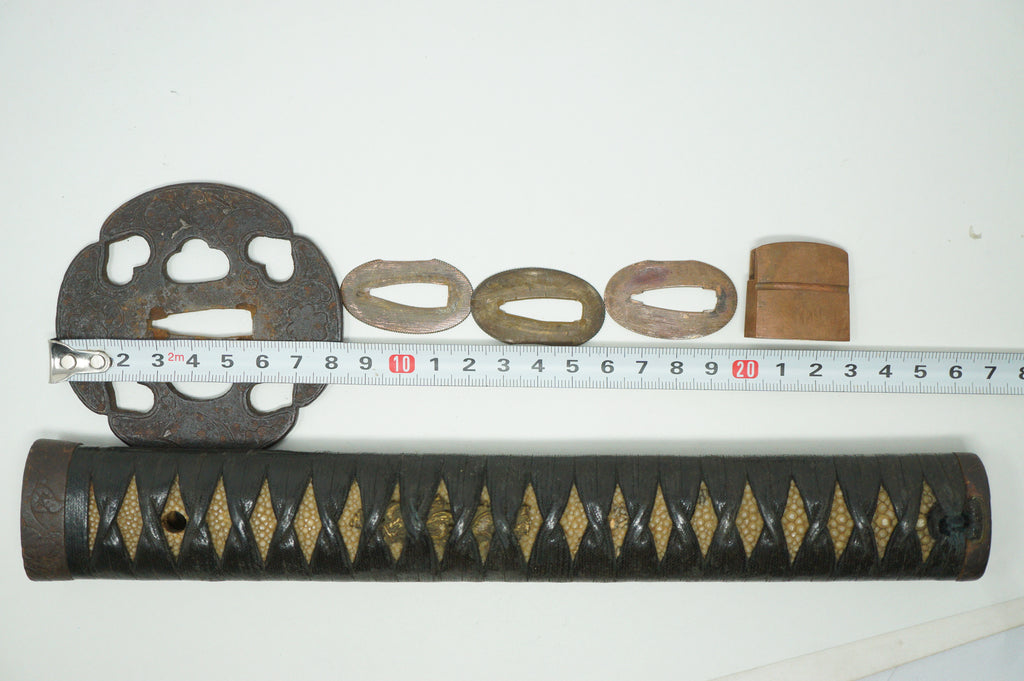 Japanese Katana Longsword Original Saya Tsuka Tsuba etc. from Japan 0416F1