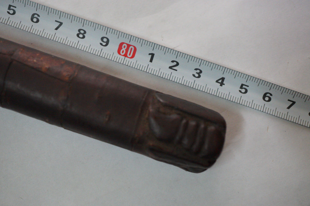Japanese Antique Meiji Shikomizue Walking Stick Cherry Bark Wood with hidden Blade 1002G1