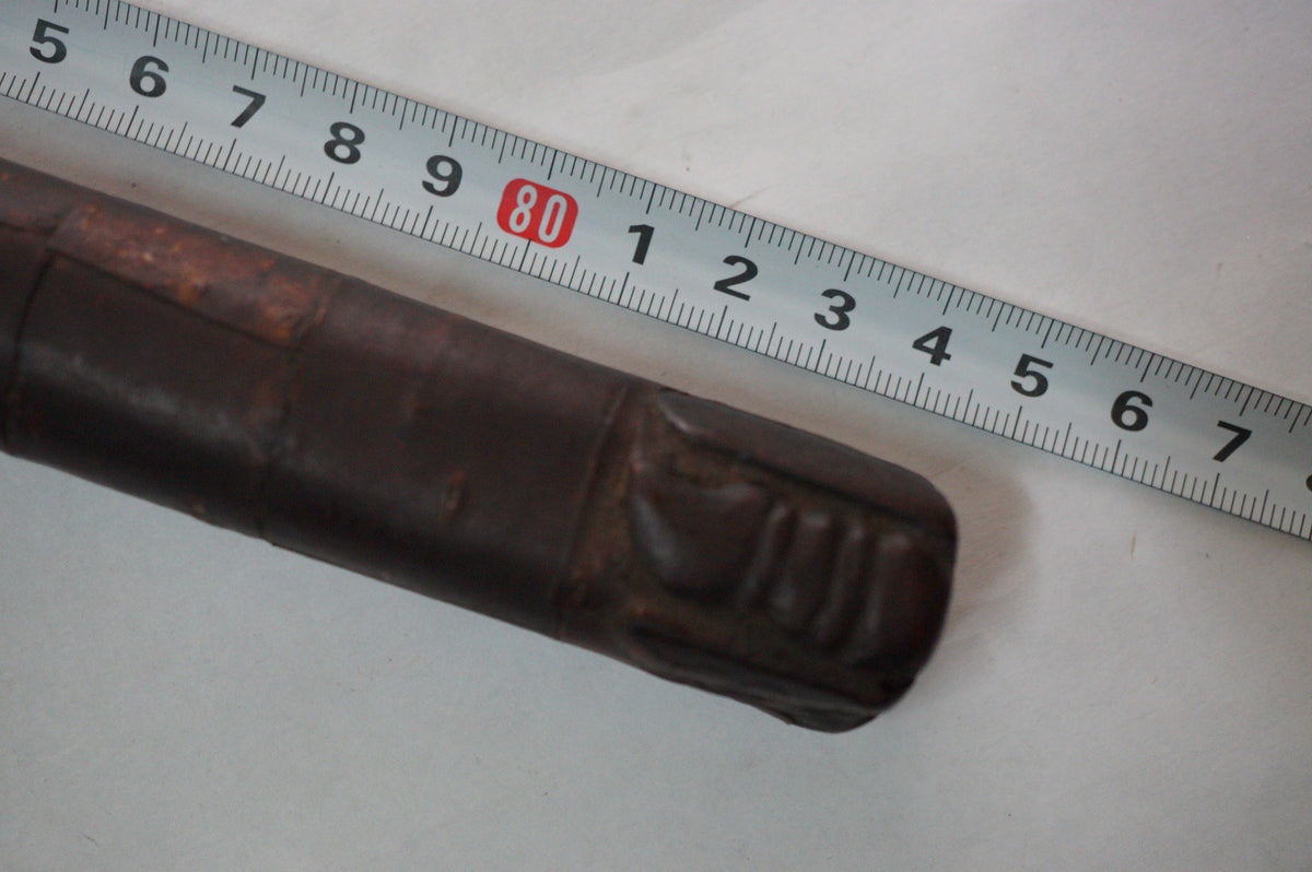 Japanese Antique Meiji Shikomizue Walking Stick Cherry Bark Wood with hidden Blade 1002G1