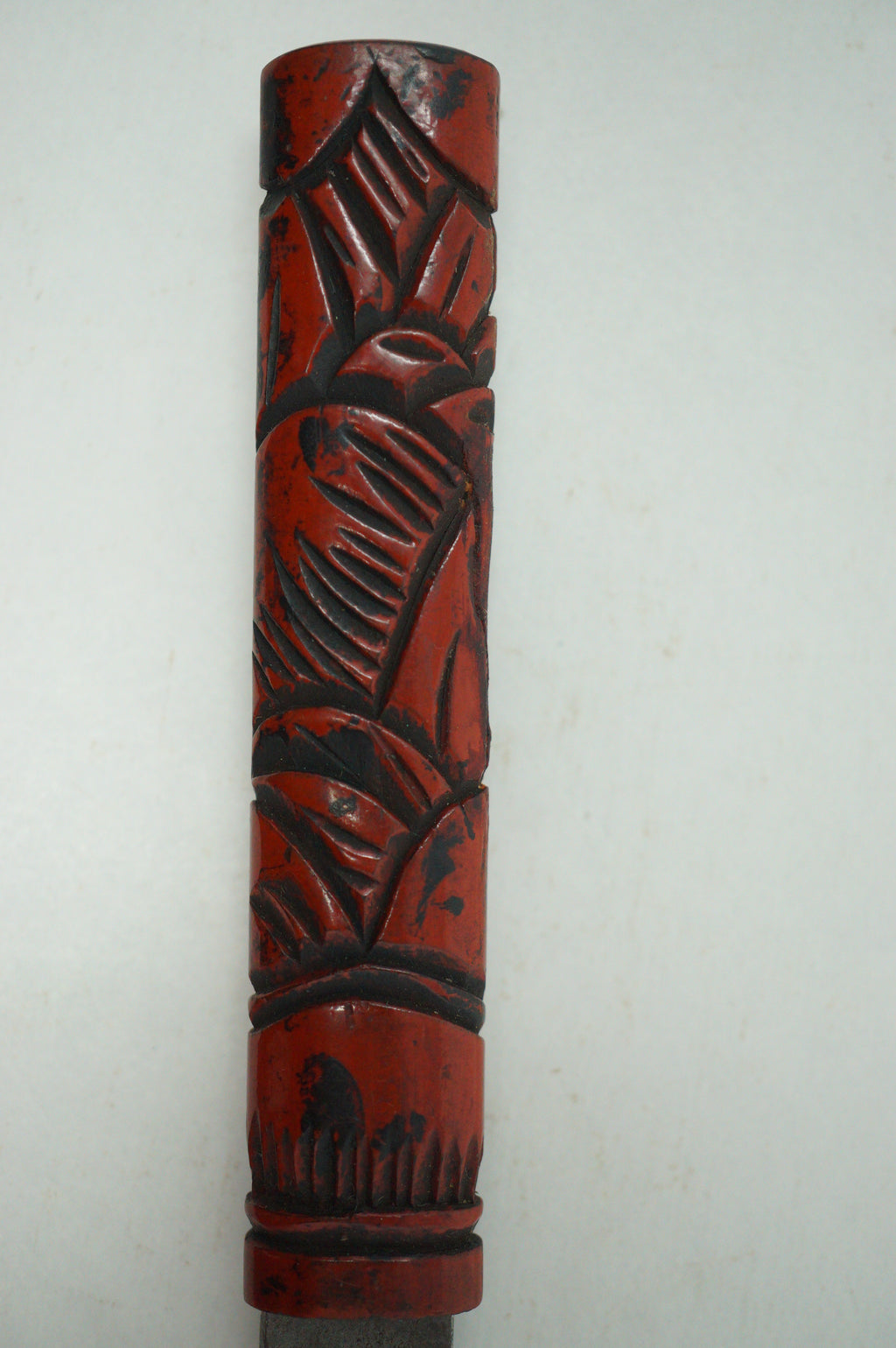 Japanese Kozuka Knife with Signed Blade & Wooden Handle Antique Original from Japan 1226F1