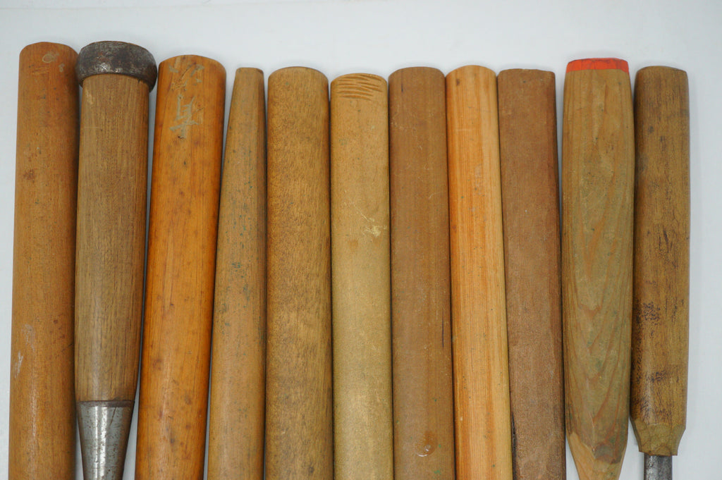 Japanese Vintage Wood Carving Knife set of 10 Sharp & Original Tools from Japan 1012D1