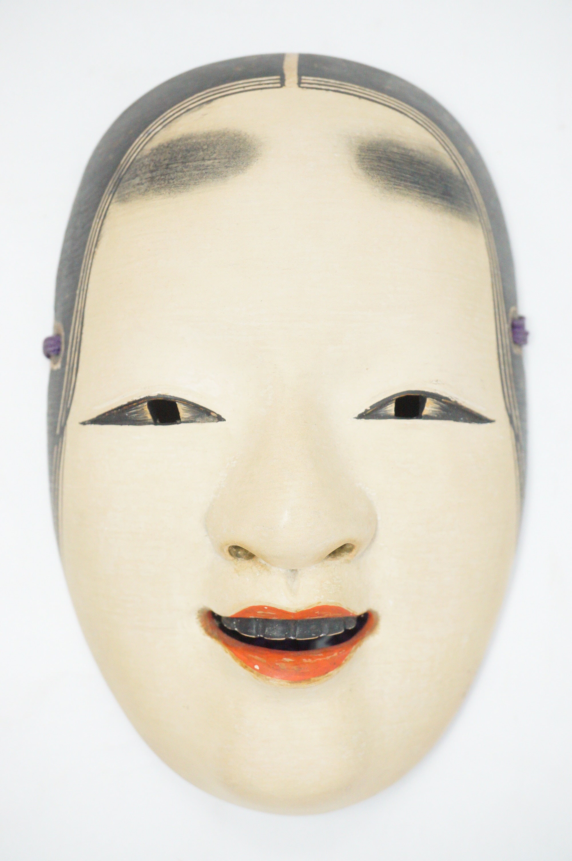 Japanische Noh-Theater-Maske im Fukai-Stil aus Holz &amp; Original aus Japan 1101D1