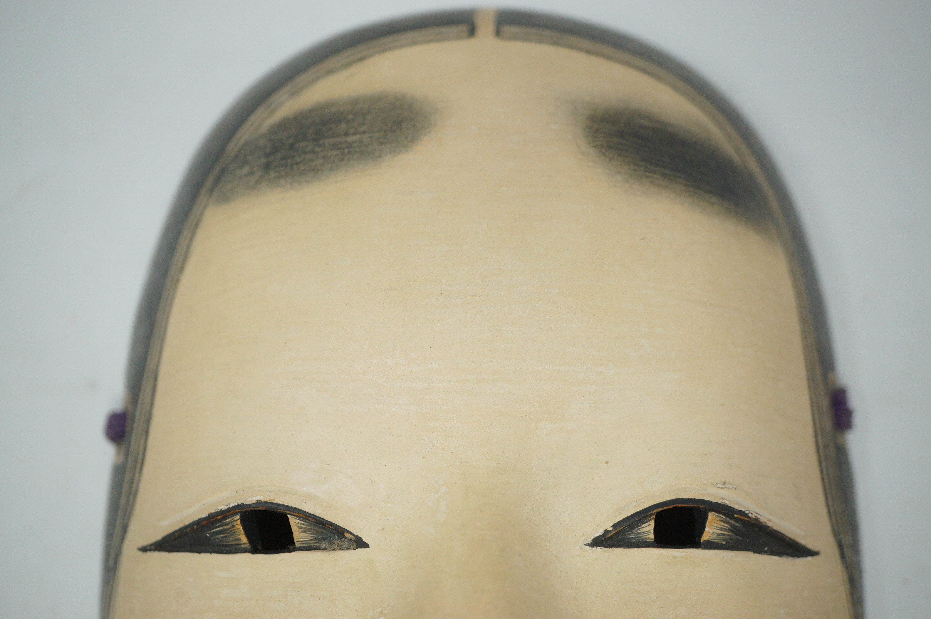 Japanische Noh-Theater-Maske im Fukai-Stil aus Holz &amp; Original aus Japan 1101D1