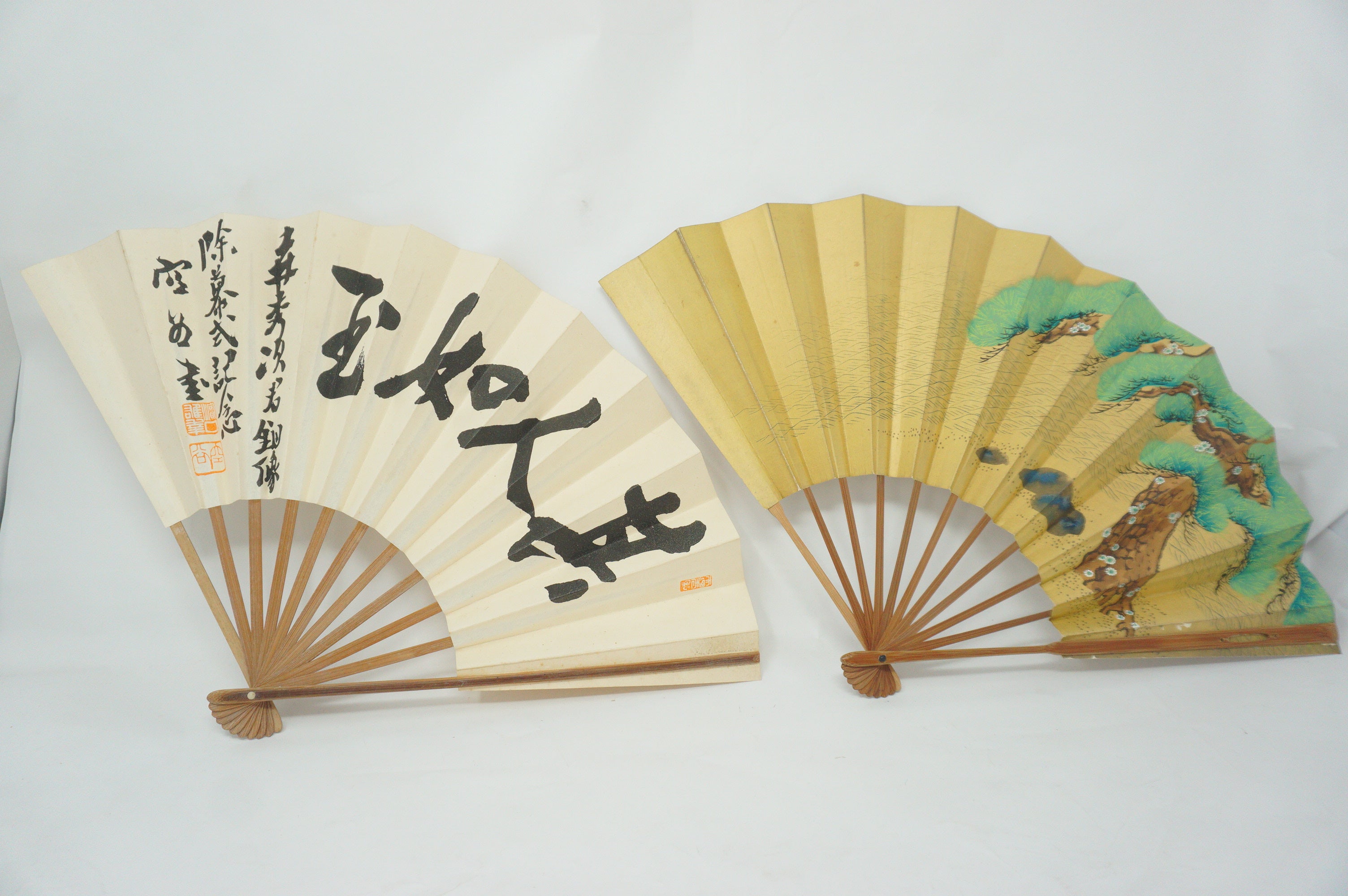 Japanische Sensu Faltfächer-Kollektion x10 Vintage Original 扇子 aus Japan 1127D1