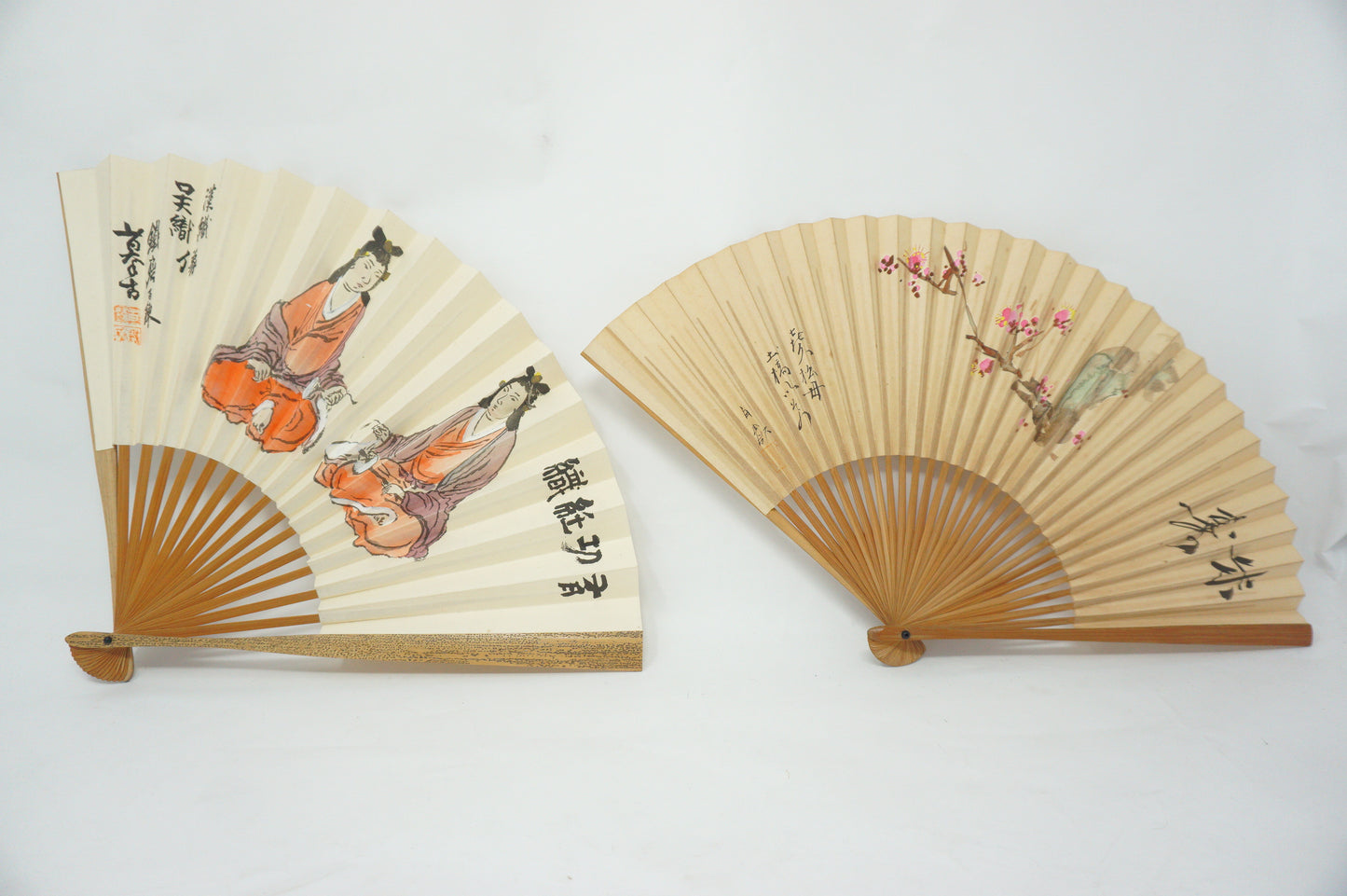 Japanese Sensu Folding Fan Collection x10 Vintage Original 扇子 from Japan 1127D1