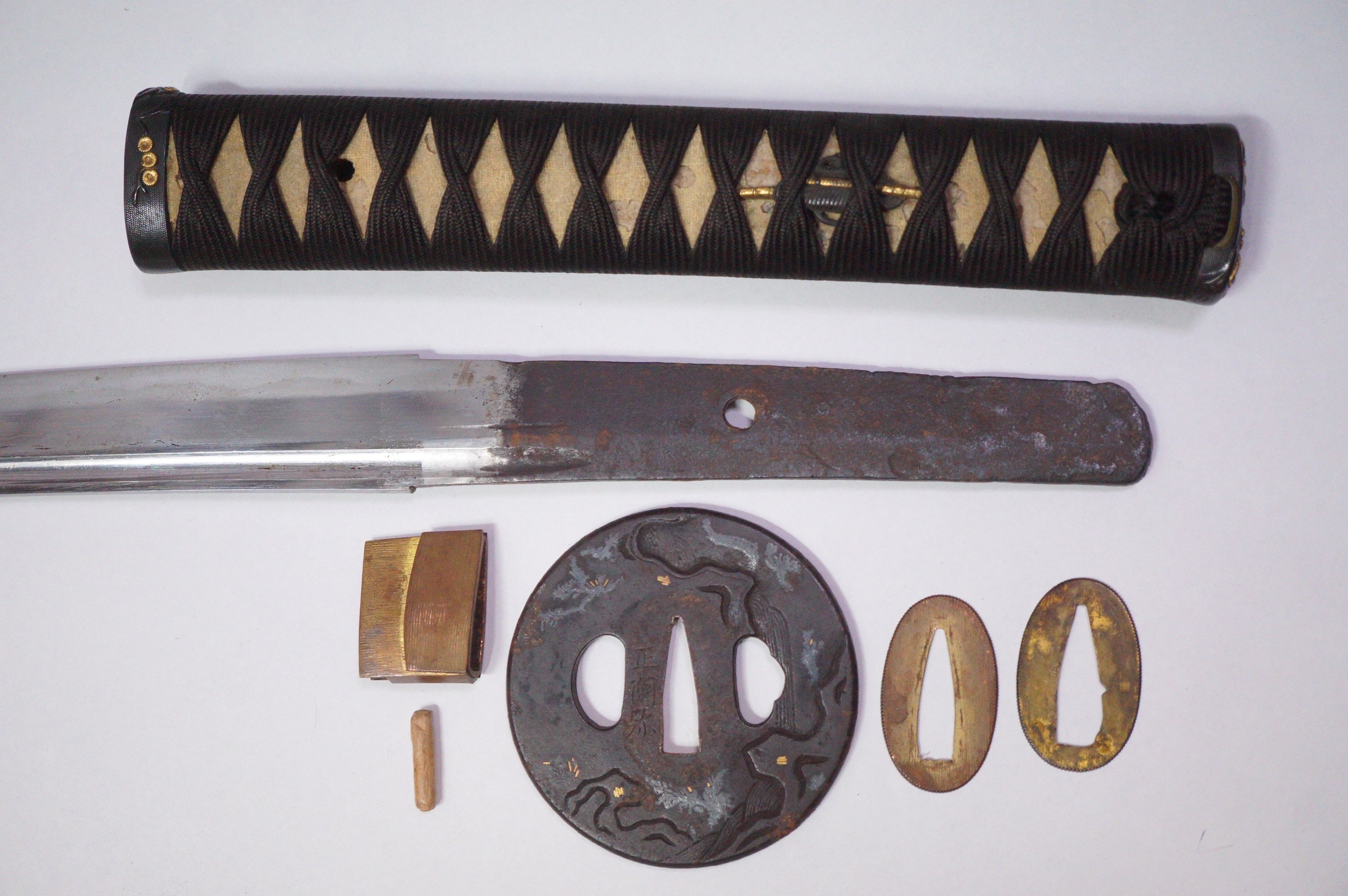 Japanese Wakizashi Sword | Signed: Sagamiju Kunimichi | Edo Period | With Registration 0311G1