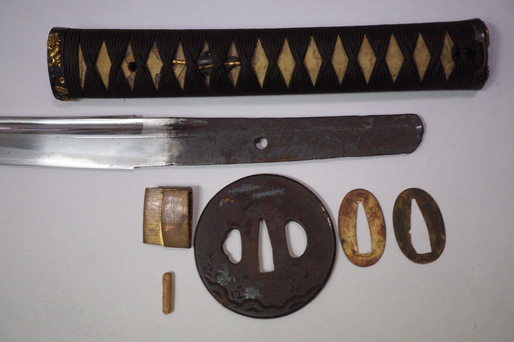 Japanese Wakizashi Sword | Signed: Sagamiju Kunimichi | Edo Period | With Registration 0311G1